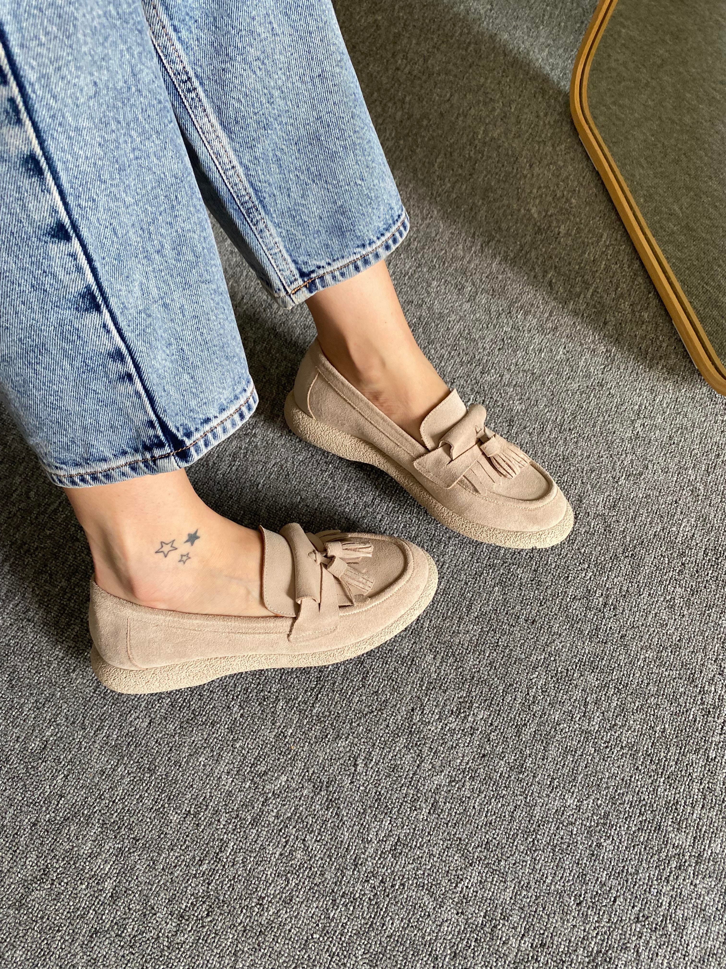 KÖPÜK TABAN BEJ LOAFER