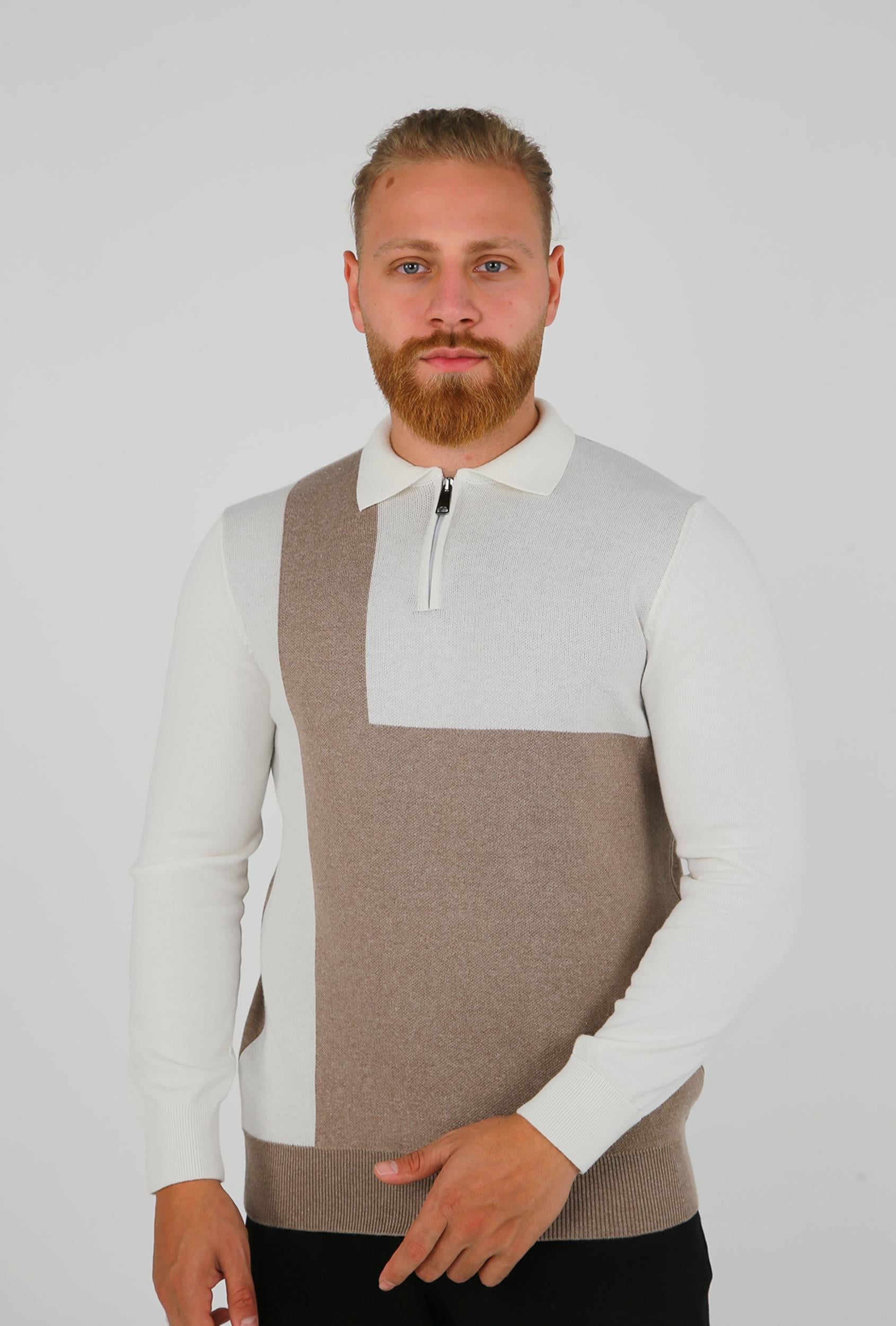 POLO YAKA FERMUARLI TRİKO