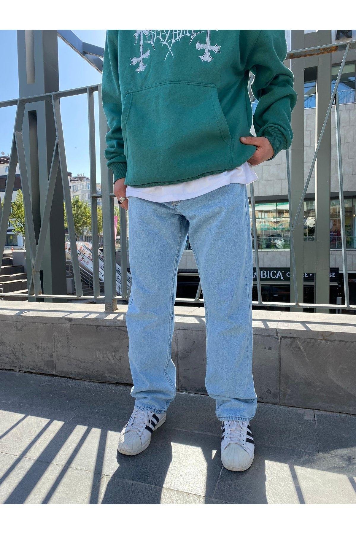 Buz Mavisi Baggy Df Jean