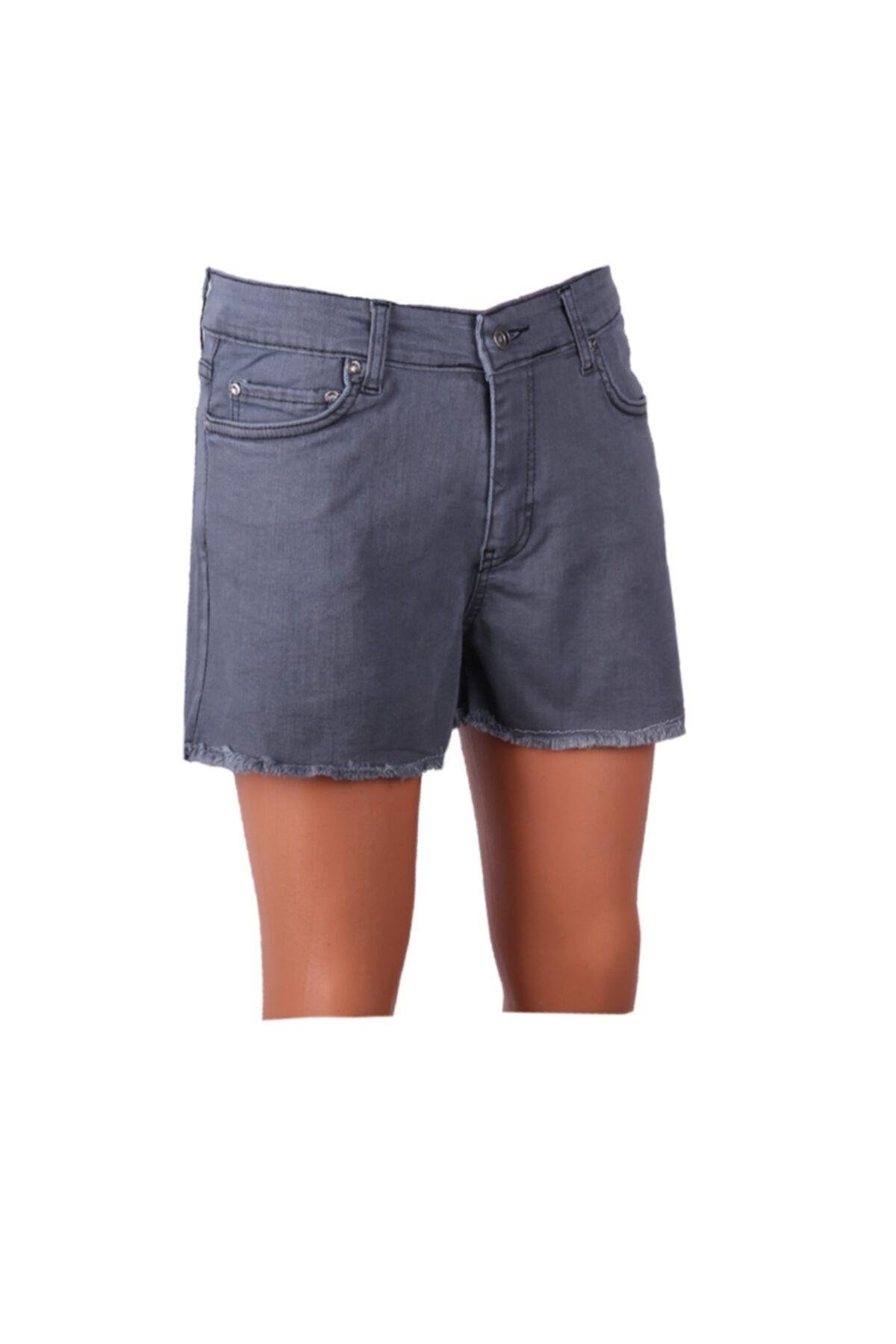 Kot Şort Gri Denim Jeans 83527