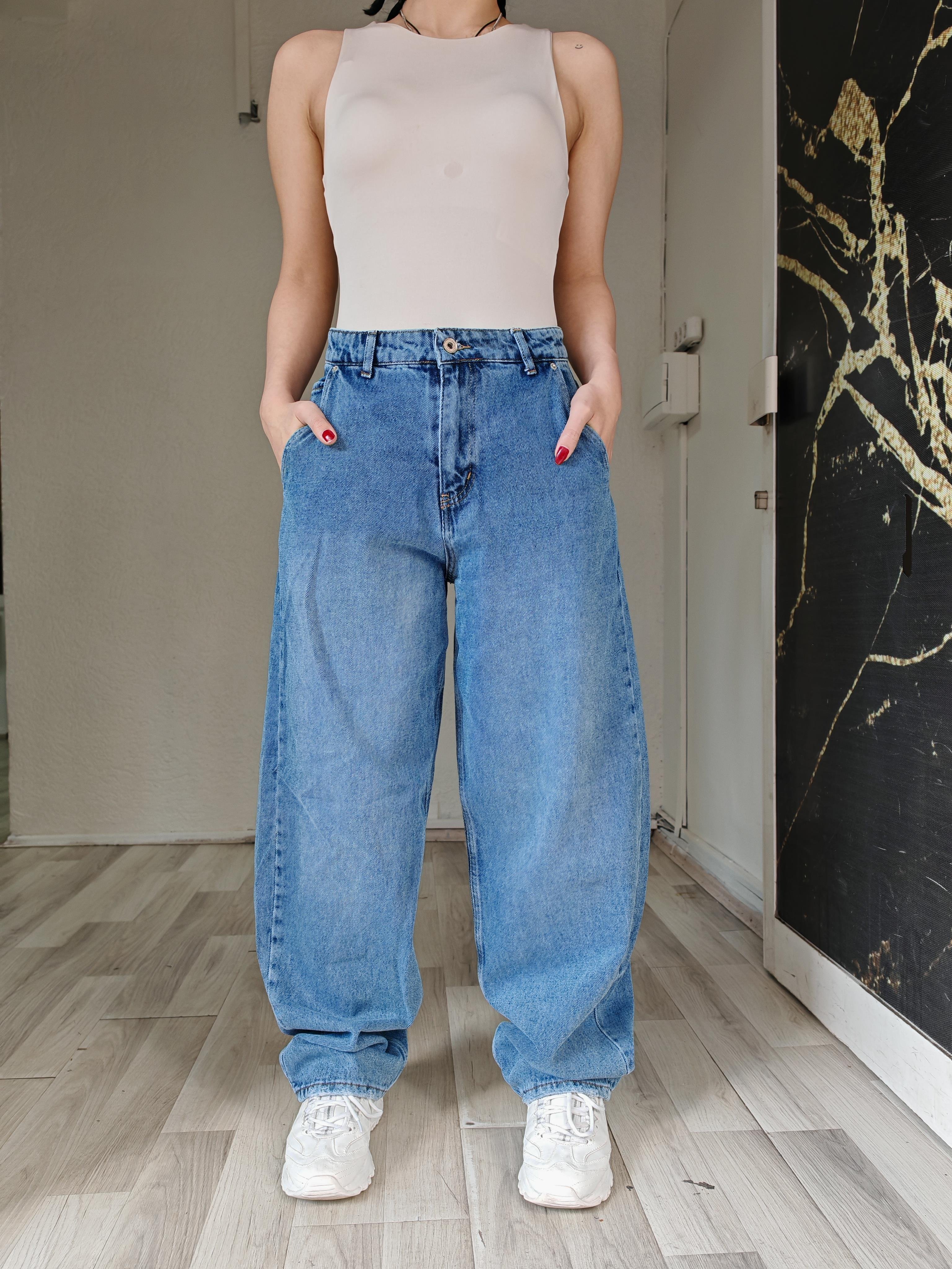 palazzo basic model kadın jean