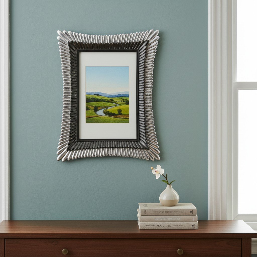 CE 357 - Sole Çerçeve Ham Polyester Duvar Dekor