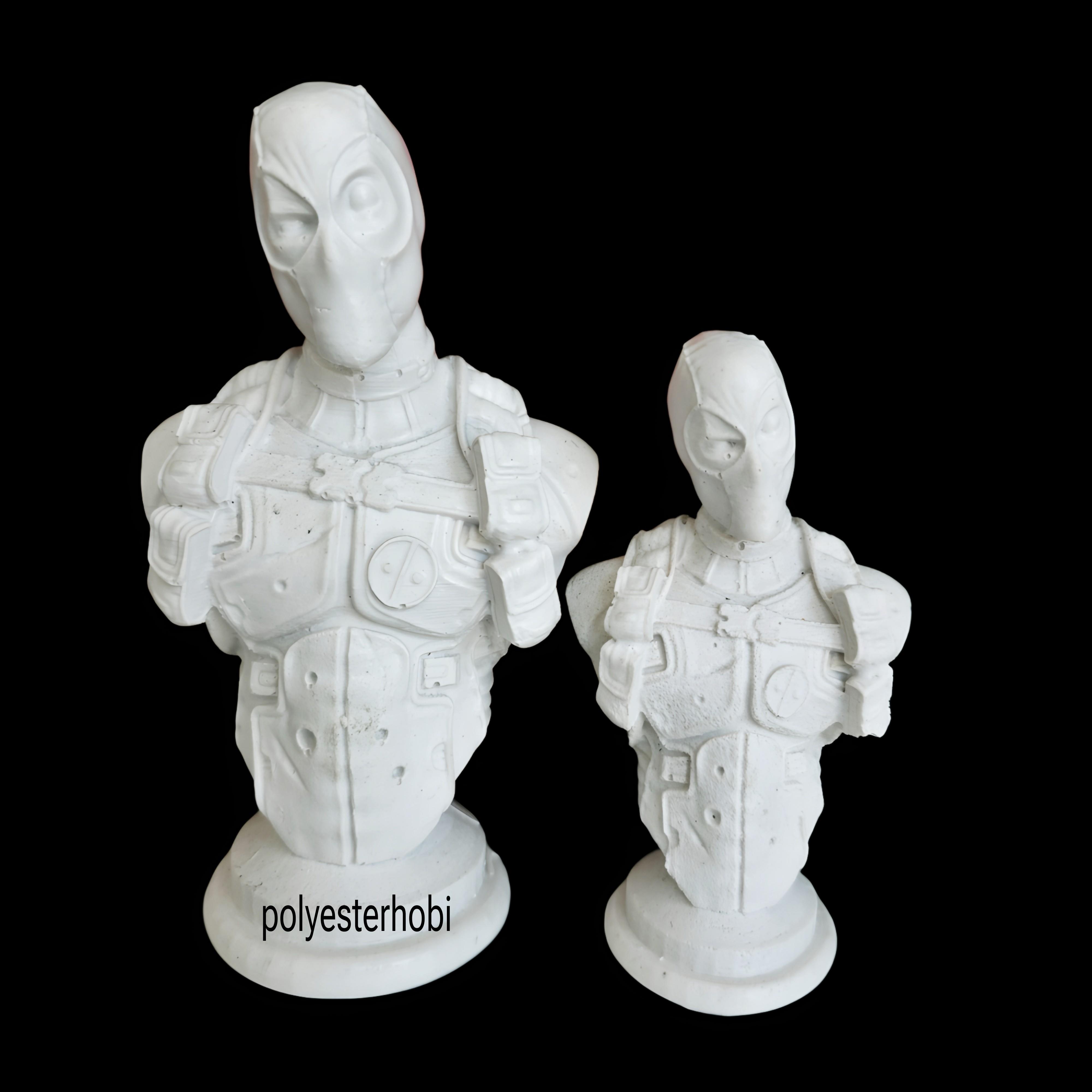 OB 2465 - Deadpool Biblo Büyük Boy , Ev Dekor, Obje Ham Polyester Heykel