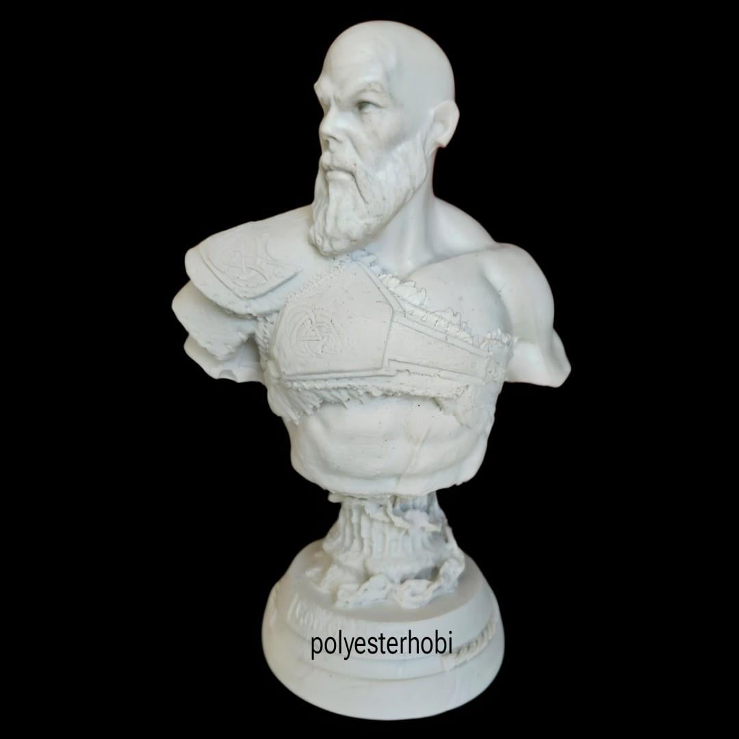 OB 2468 -  Kratos Biblo Küçük Boy , Ev Dekor, Obje Ham Polyester Heykel