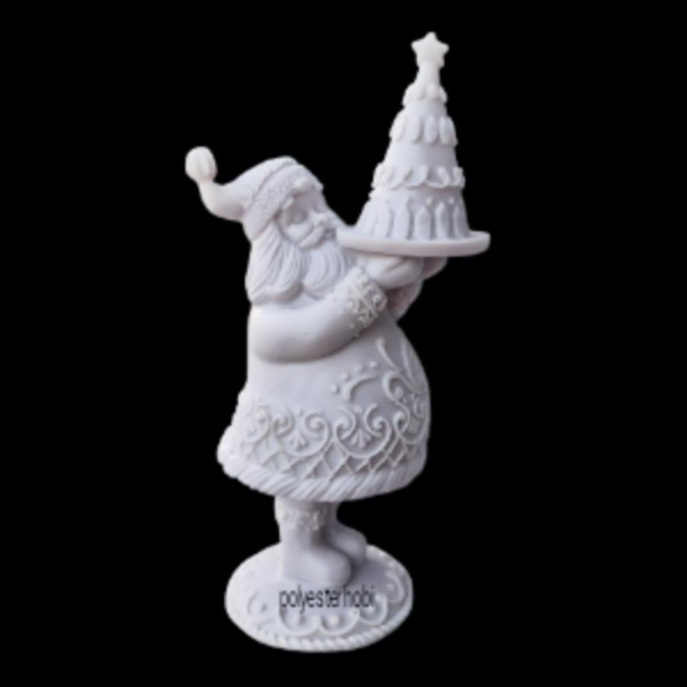 Ob 2528 - Noel Baba Pastacı Biblo Ham Polyester Ev Dekor