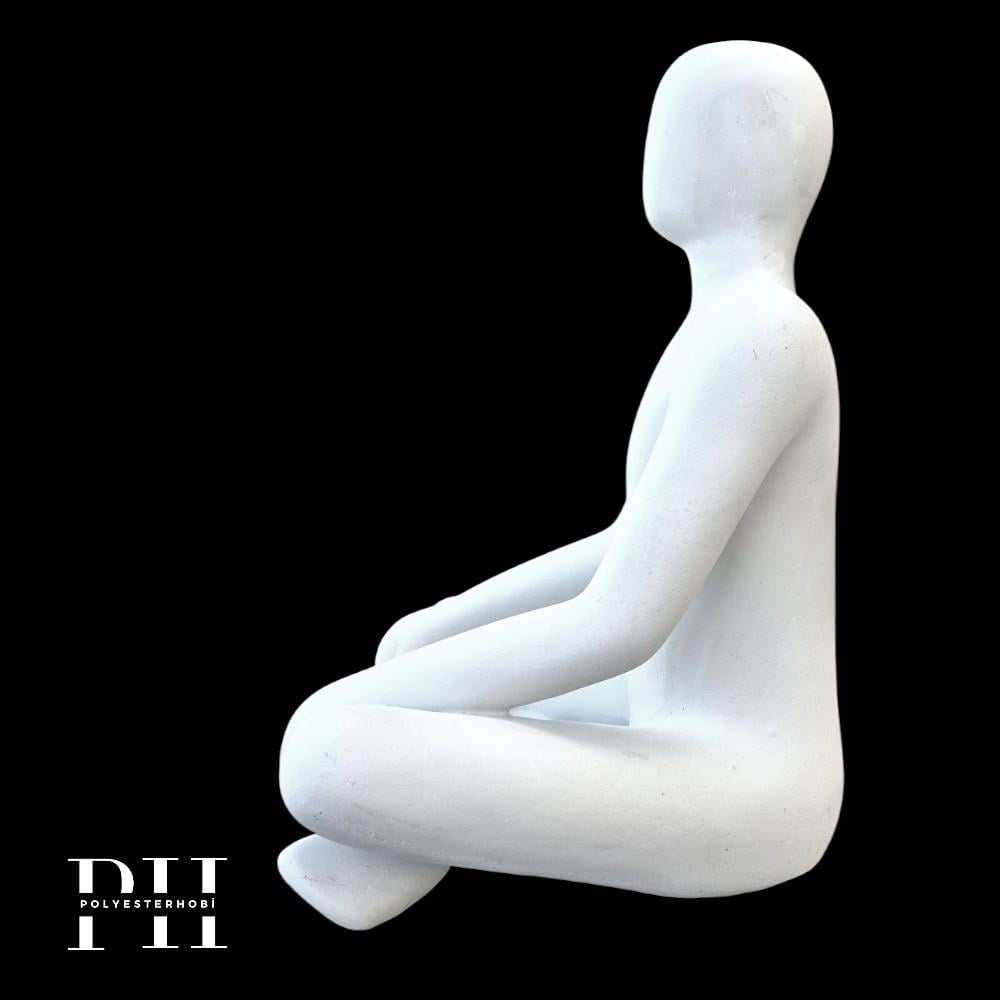 Ob 2606 - Modern Adam Heykel Ham Polyester Dekoratif Ev ,Ofis ,Bahçe Obje