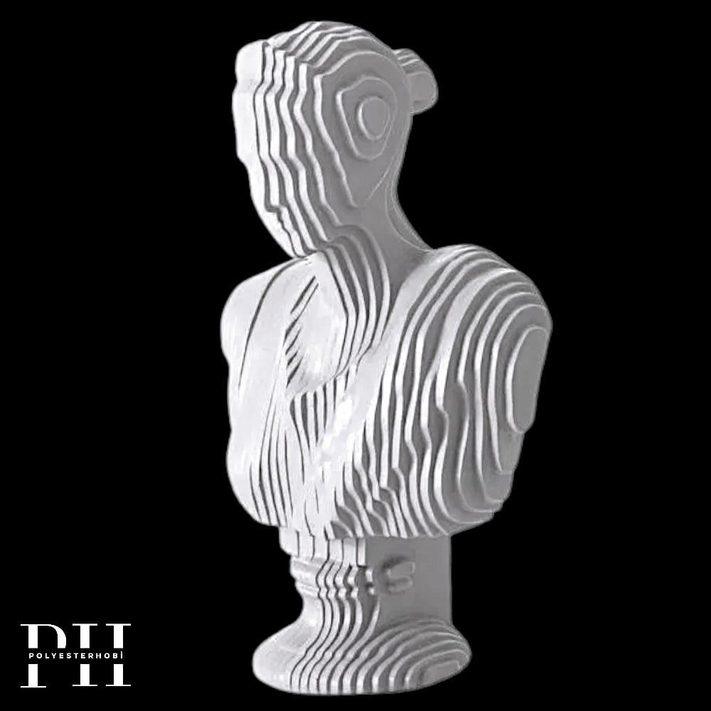 Ob 2692 - Modern Diana Heykel  Ham Polyester Ev Dekor Obje
