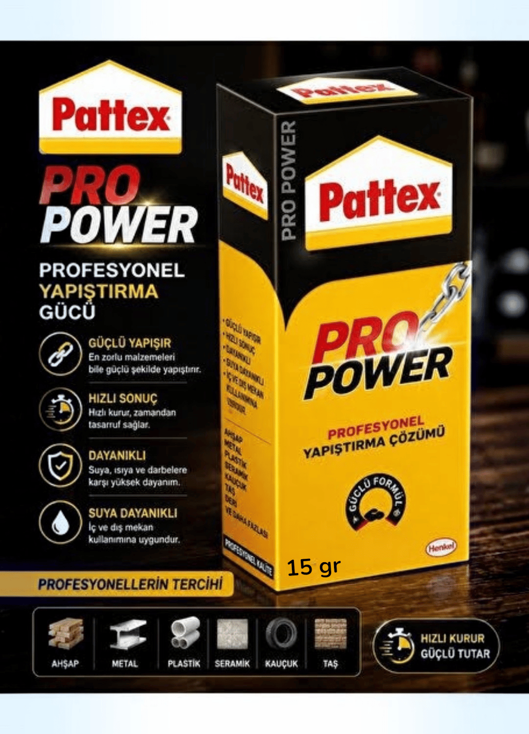 PATTEX PRO POWER SÜPER JAPON GÜÇLÜ HIZLI YAPIŞTIRICI  15 ML