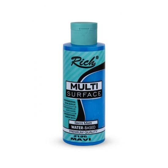 Rich Multi Surface Her Yüzey İçin Akrilik Boya 120 Cc 2196 Mavi