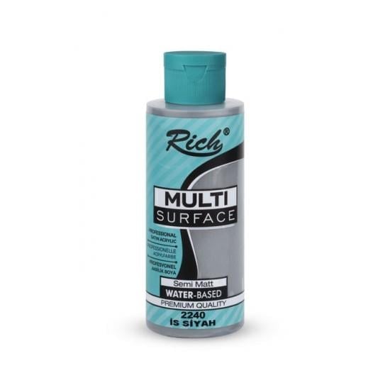 Rich Multi Surface Her Yüzey İçin Akrilik Boya 120 Cc 2240 İs Siyah
