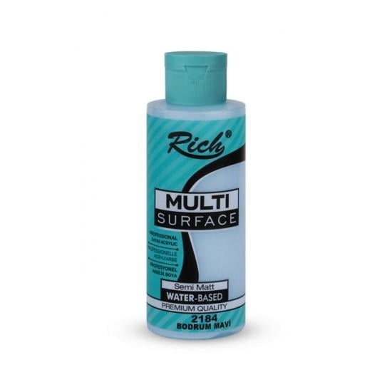 Rich Multi Surface Her Yüzey İçin Akrilik Boya 120 Cc 2184 Bodrum Mavi