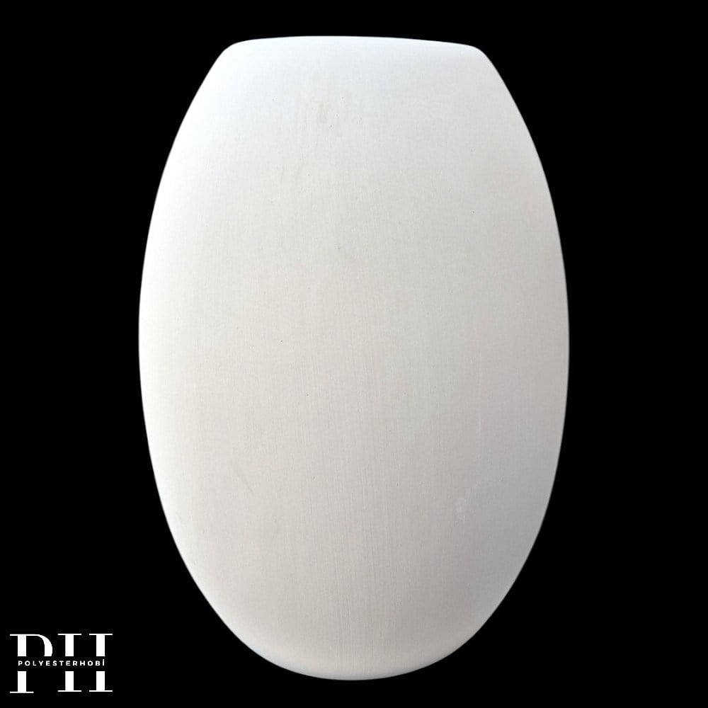 SV 25 - Fıçı Vazo Büyük Boy Ham Seramik Obje