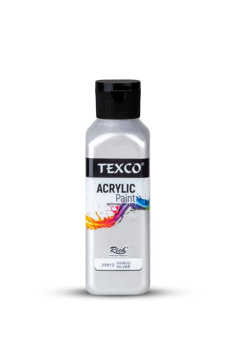 TEXCO METALİK BOYA  130 CC GÜMÜŞ