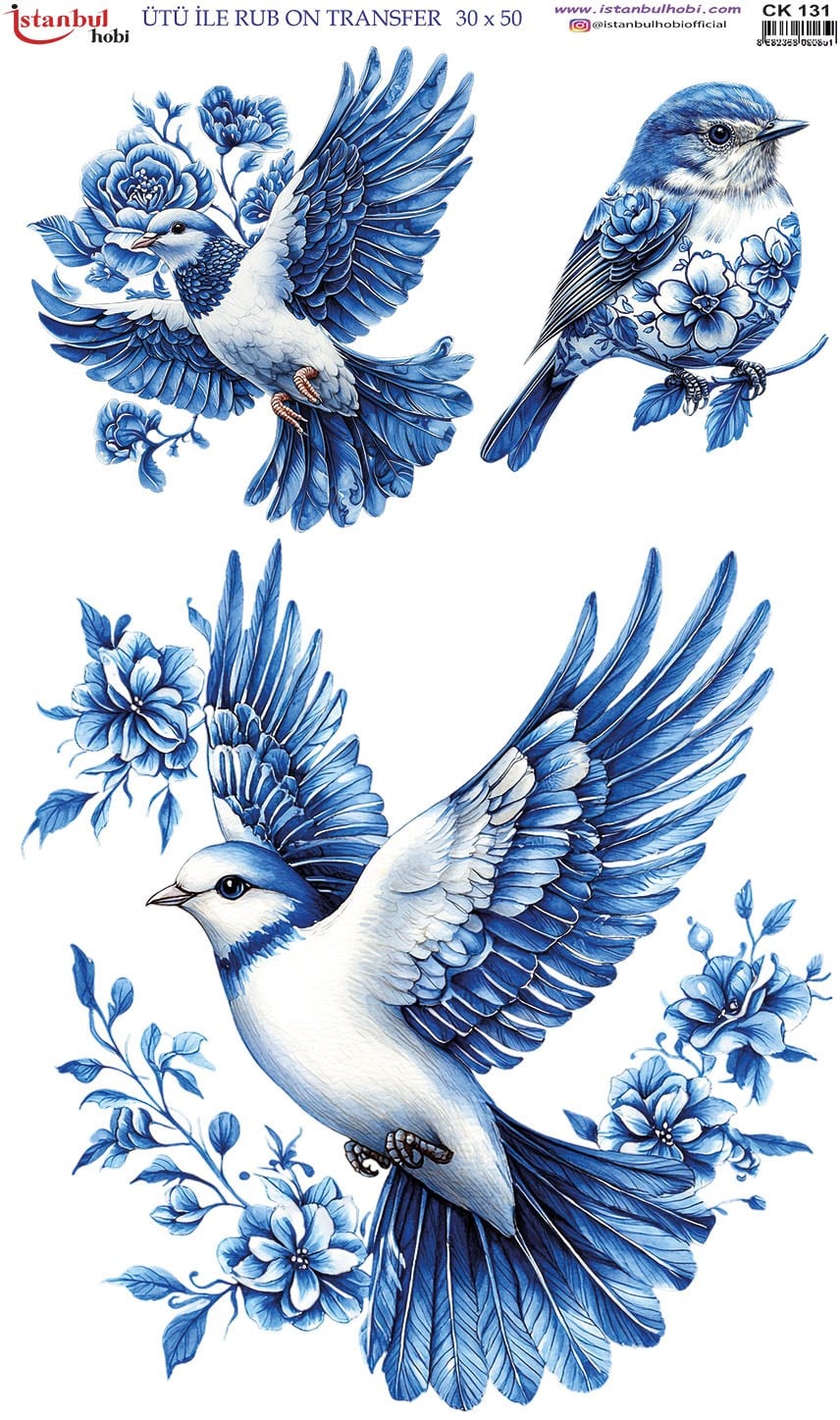 Ütü İle Baskı Transfer Kumaş Ve Ahşap Rubon 30 x 50 cm CK 131