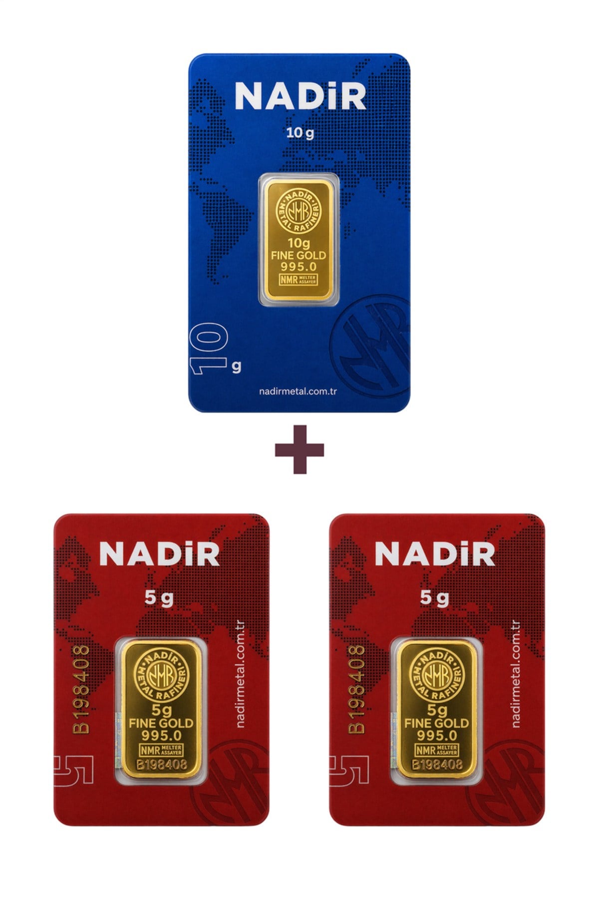 24 Ayar 20 Gram Külçe Altın (1 Adet 10 Gram Külçe Altın + 2 Adet 5 Gram Külçe Altın )