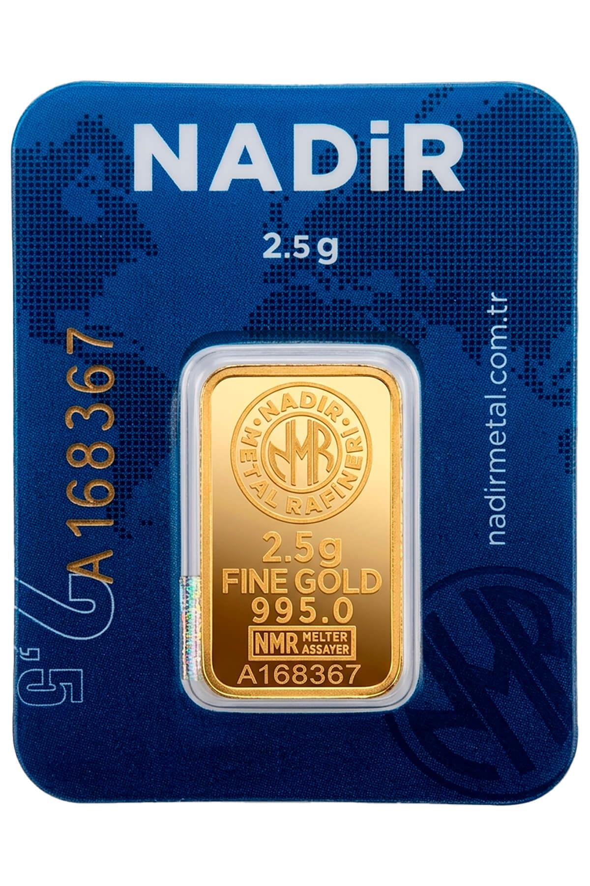 Nadir Gold 24 Ayar 2,5 Gram Külçe Altın
