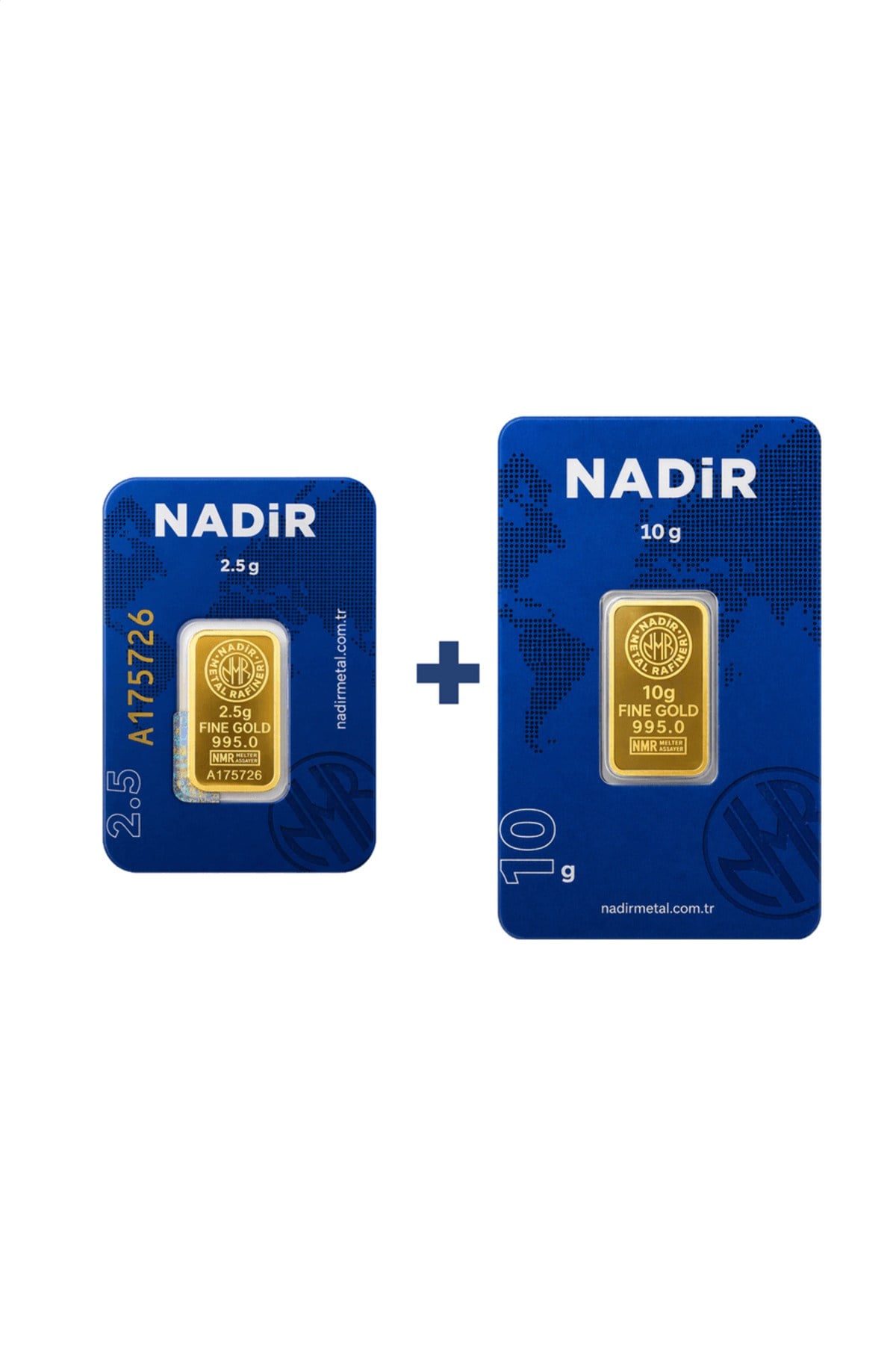 24 Ayar 12,5 Gram Külçe Altın (1 Adet 10 Gram Külçe Altın + 1 Adet 2,5 Gram Külçe Altın )