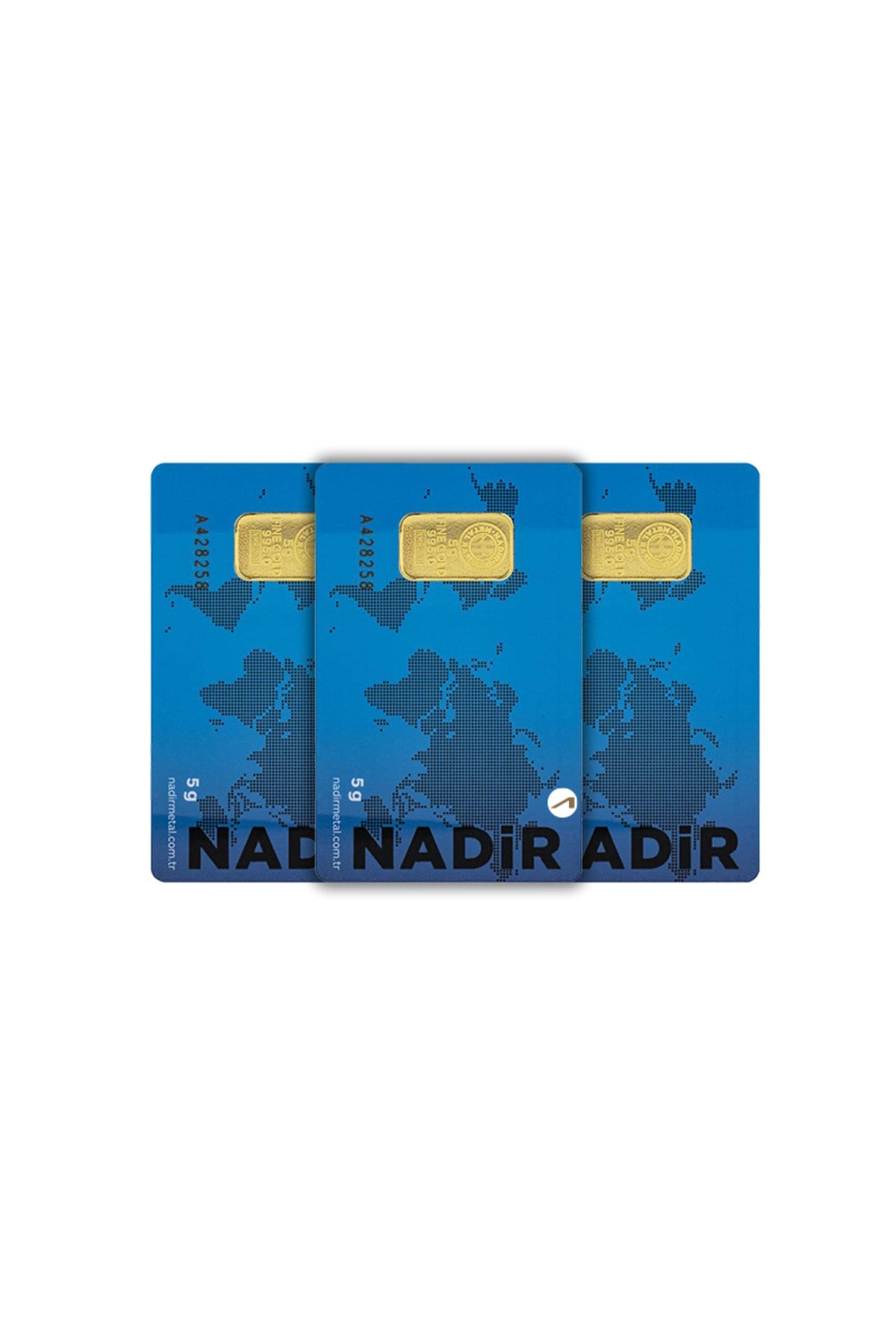 3 Adet 5 gr 24 Ayar Nadirgold gram Altın
