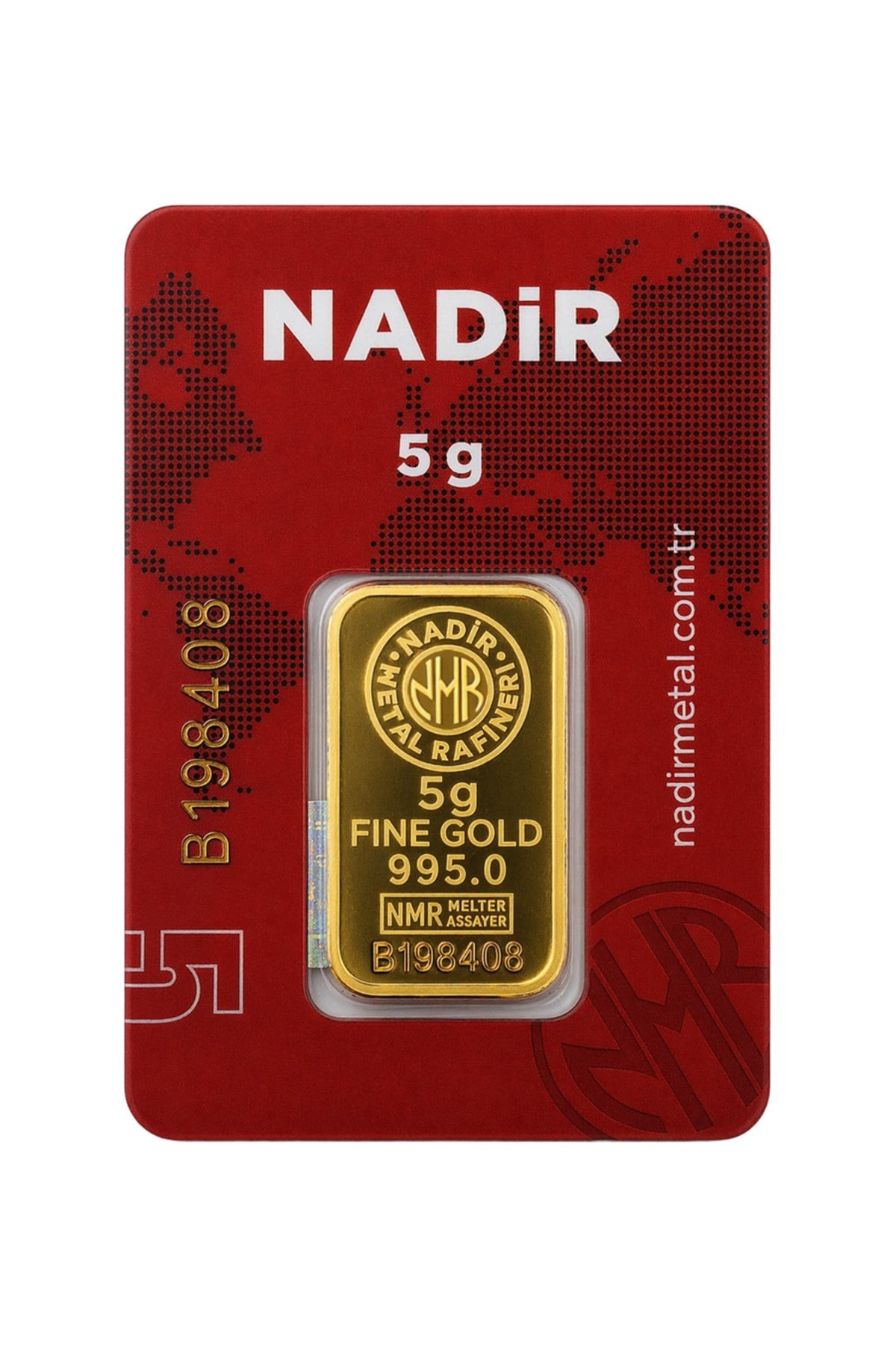 24 Ayar 5 Gram Külçe Altın (1 Adet 5 Gram Külçe Altın )