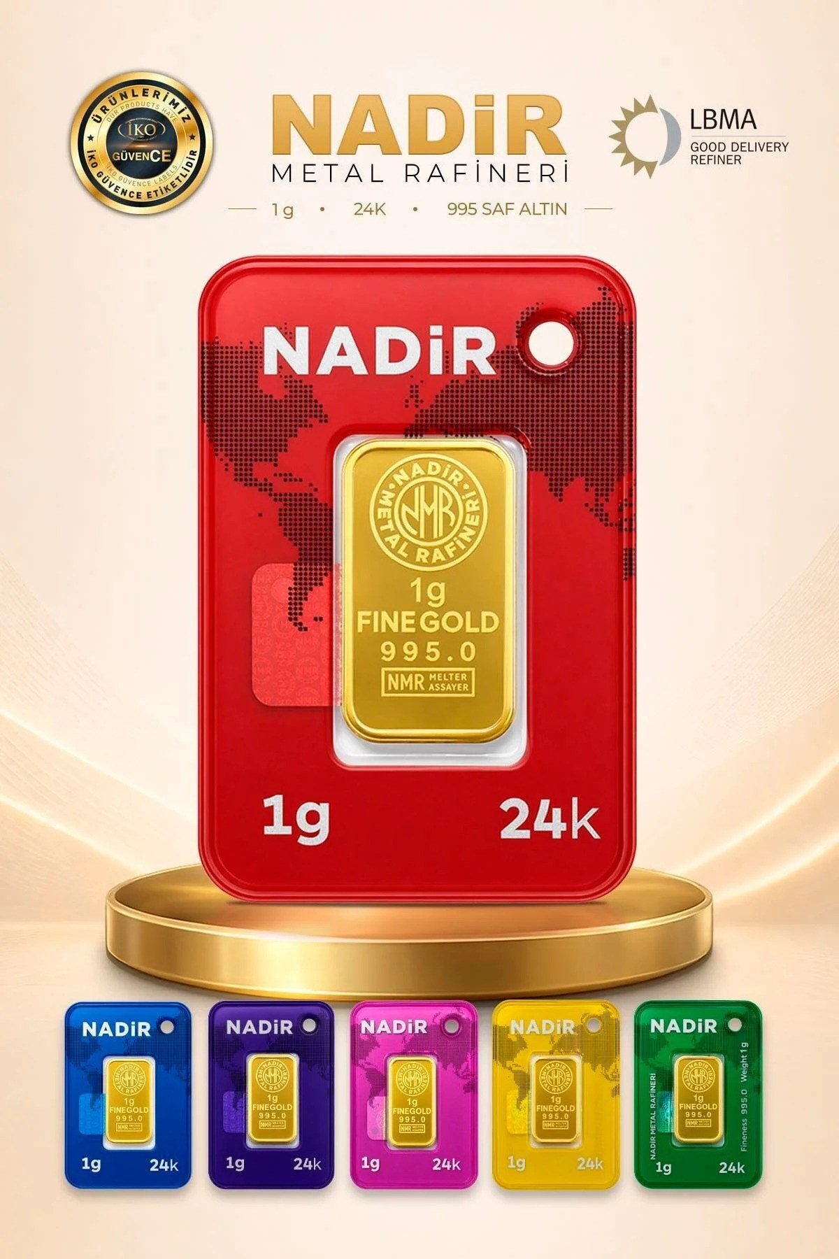 1 gr 24 Ayar Nadirgold gram Altın (DİKDÖRTGEN)
