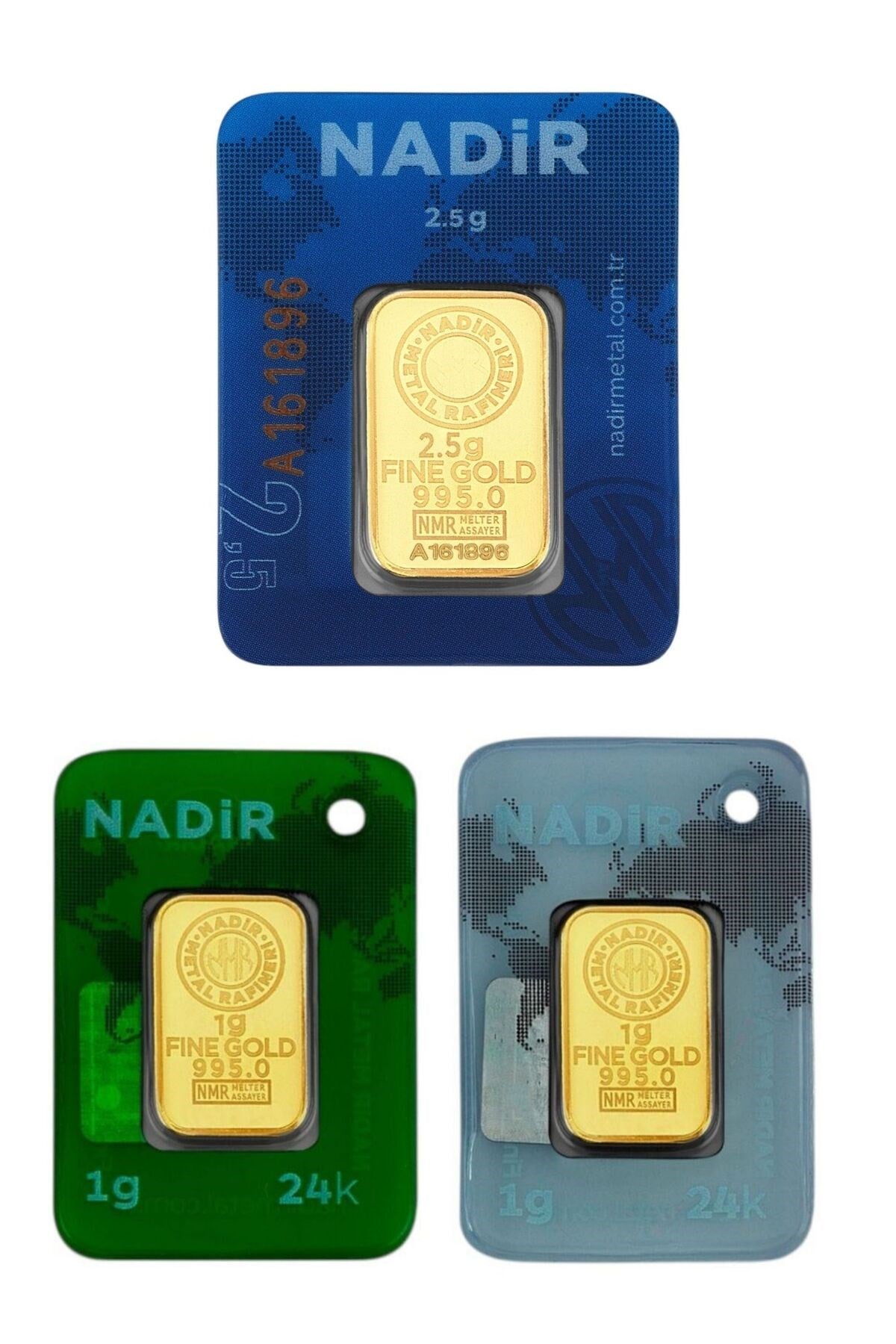 Nadir Gold 4,5 Gram (2,5+2) Külçe Gram Altın 24 Ayar