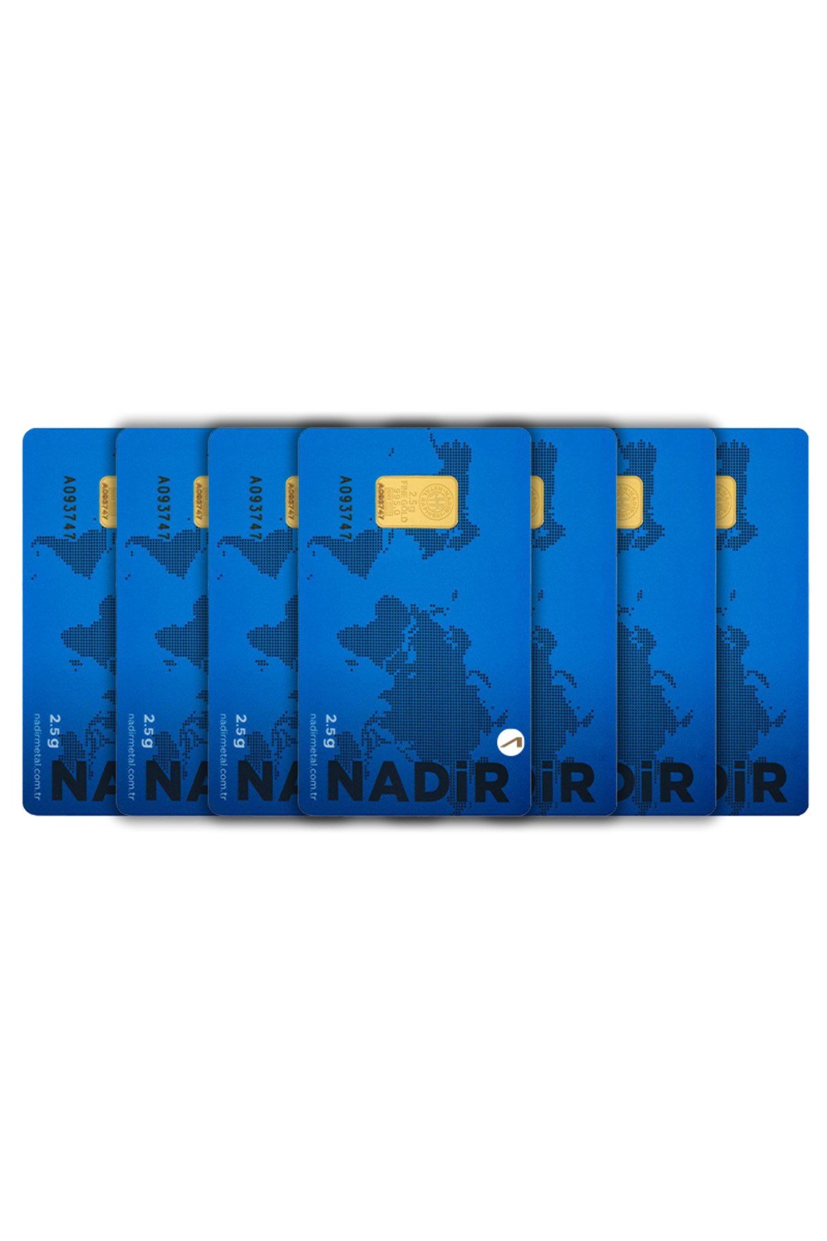 7 Adet 2.5 gr 24 Ayar Nadirgold gram Altın