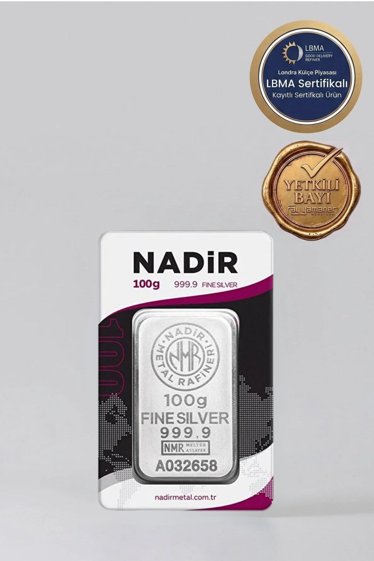 100 gr Külçe Gümüş