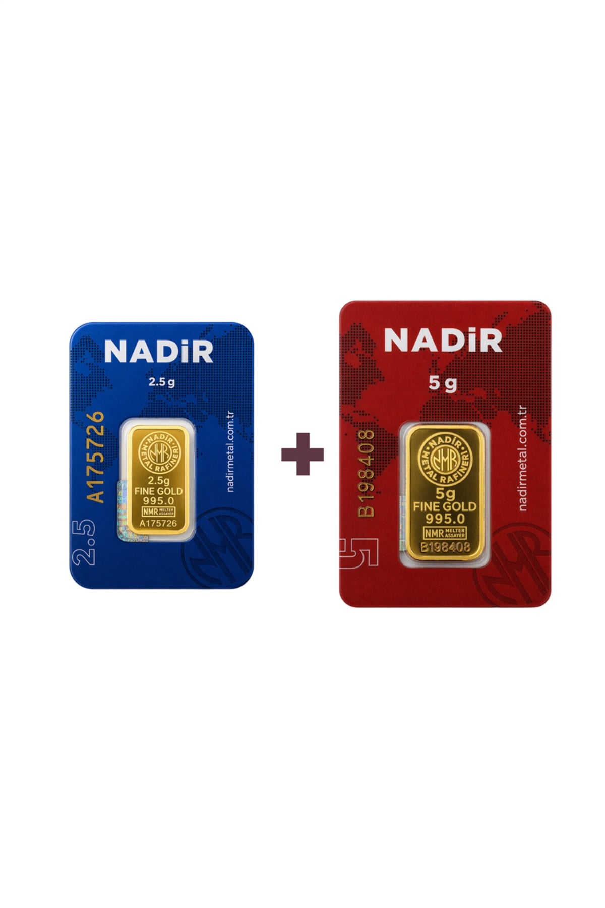 24 Ayar 7,5 Gram Külçe Altın (1 Adet 5 Gram Külçe Altın + 1 Adet 2,5 Gram Külçe Altın )