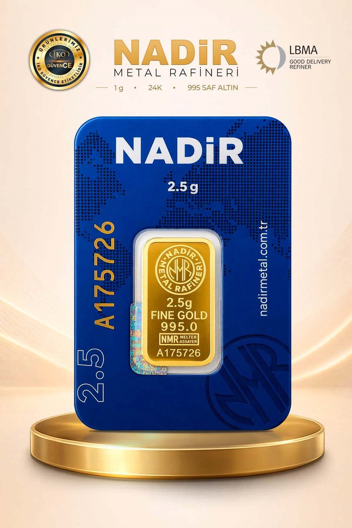 24 Ayar 2,5 Gram Külçe Altın