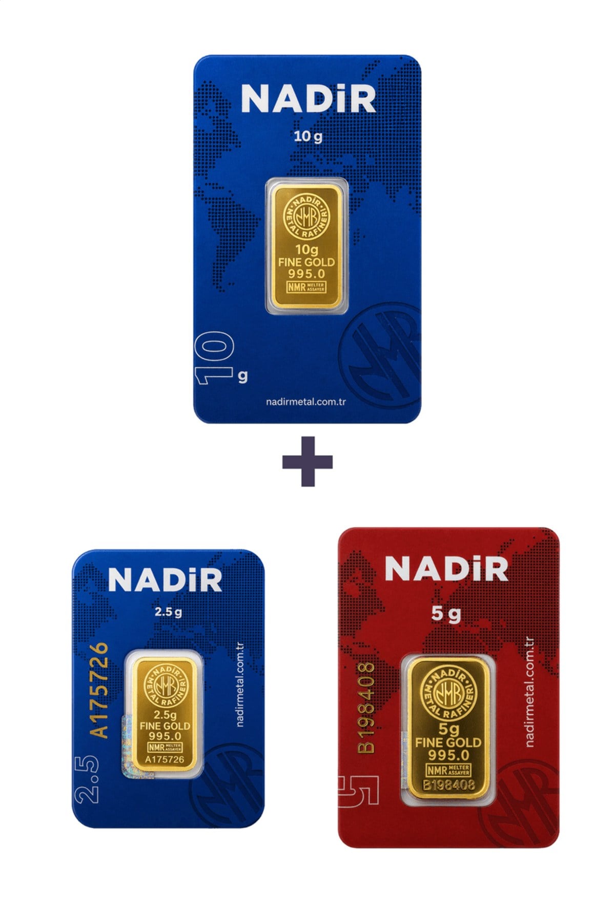 24 Ayar 17,5 Gram Altın (1 Ad 10 Gram Altın + 1 Ad 5 Gram Altın + 1 Ad 2,5 Gram Altın )