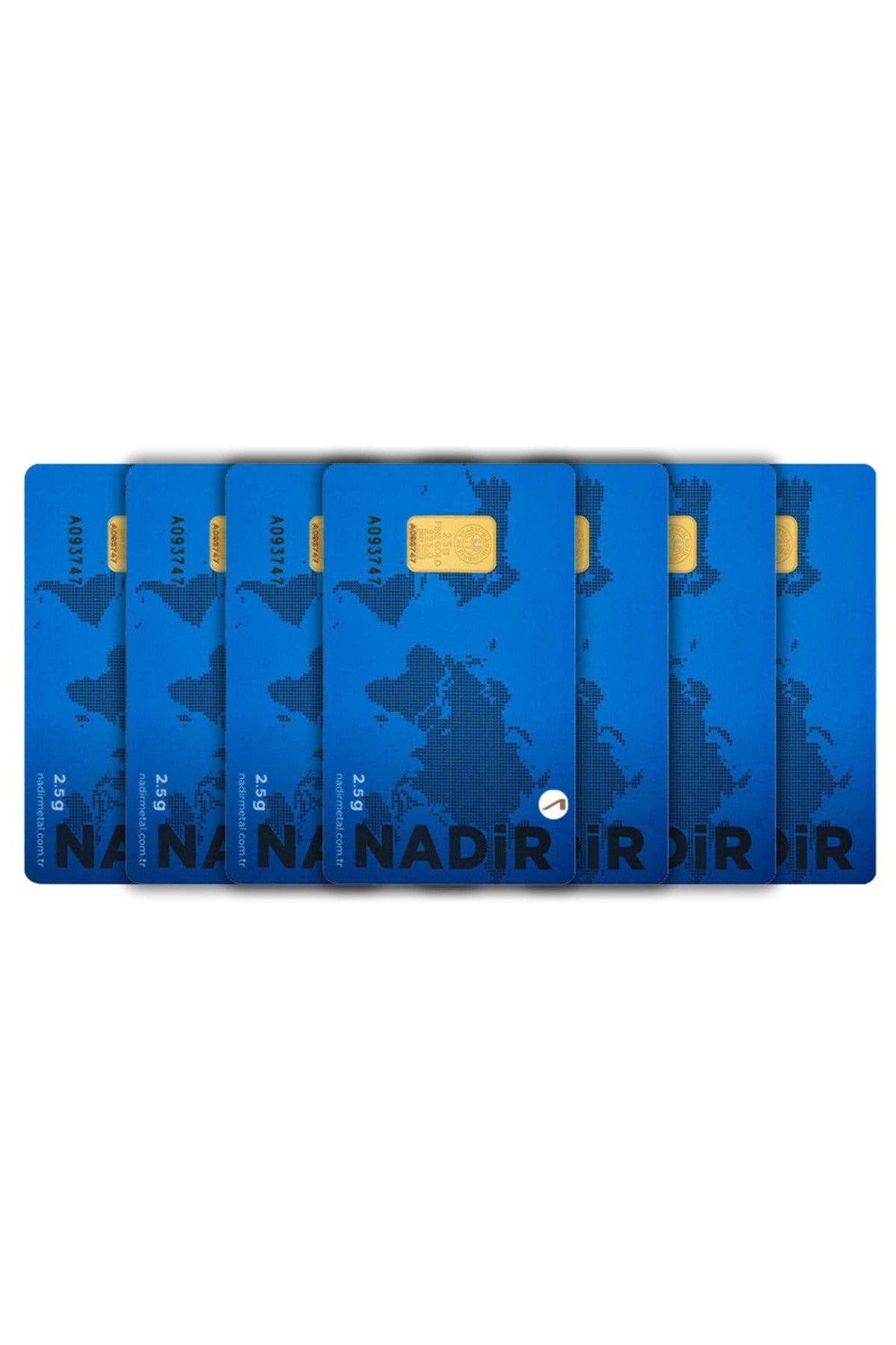7 Adet 2.5 gr 24 Ayar Nadirgold gram Altın