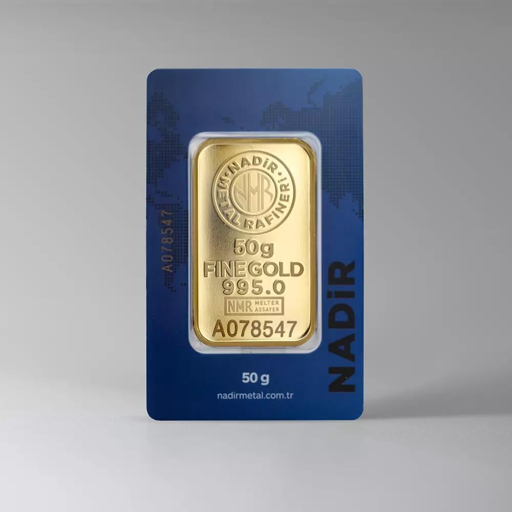 Nadir Gold 24 Ayar 50 Gram Külçe Altın