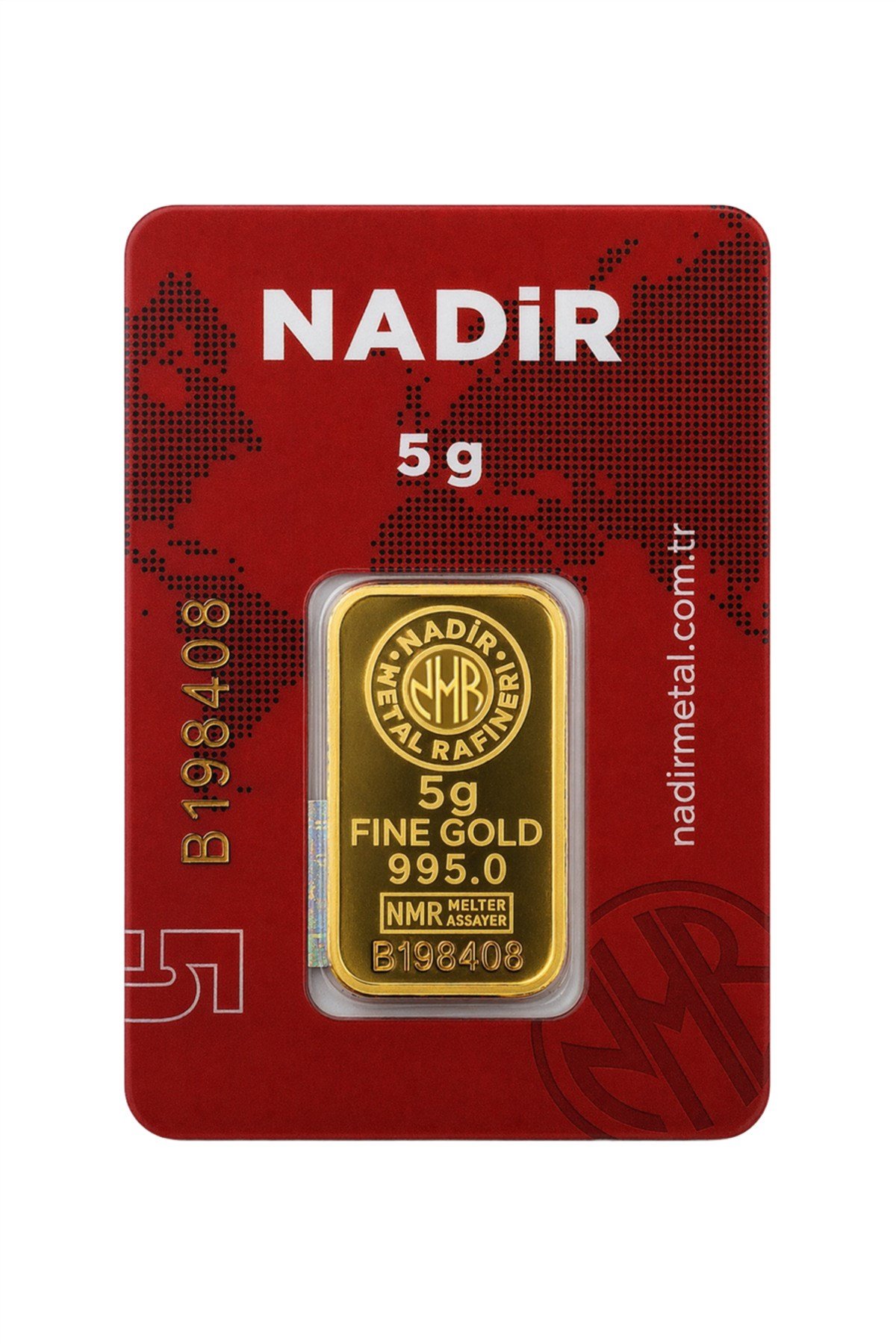 24 Ayar 5 Gram Külçe Altın (1 Adet 5 Gram Külçe Altın )