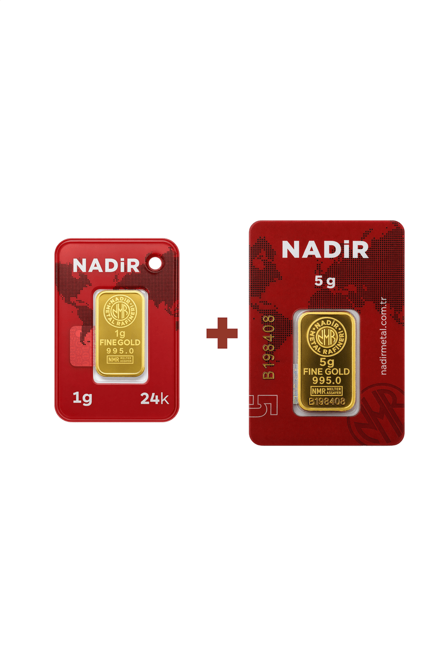 Nadir Gold 24 Ayar 6 Gram Külçe Altın (1 Adet 5 Gram Külçe Altın + 1 Adet 1 Gram Külçe Altın )