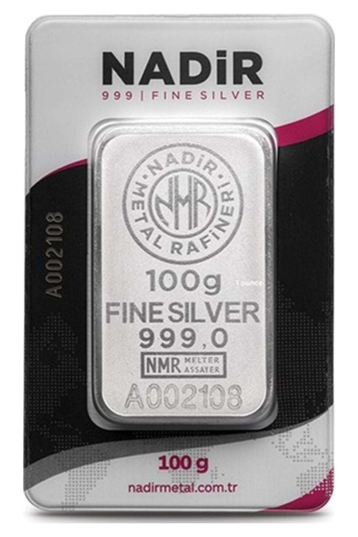 24 Ayar 100 Gr Gümüş Külçe
