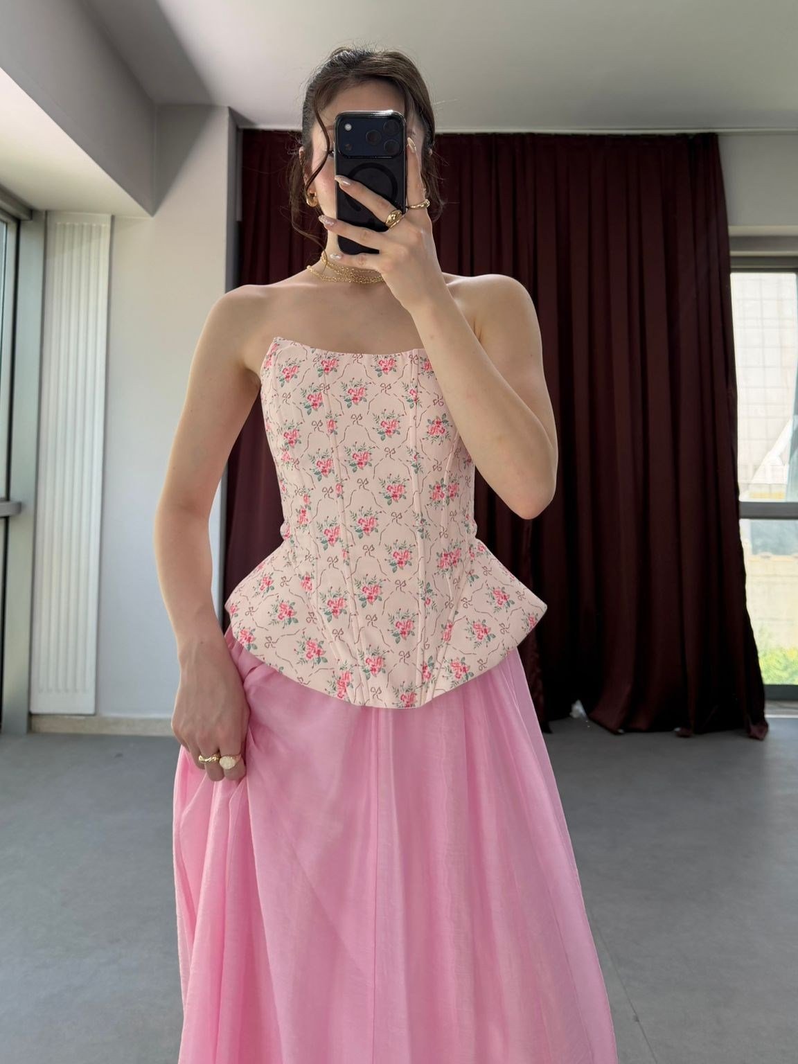 Korsaj Formlu Pinterest Straplez Bluz NVM-20498
