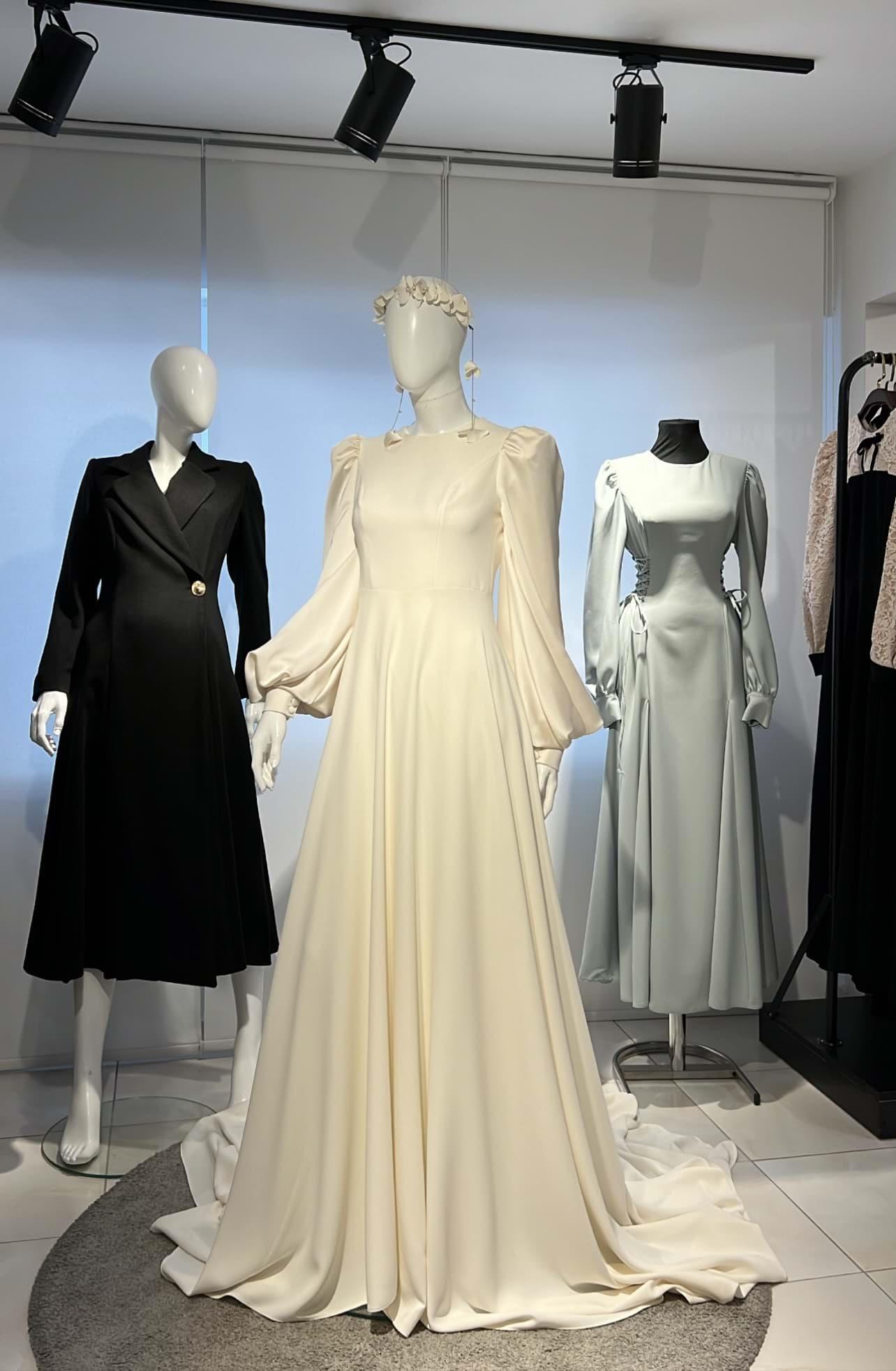 kolları ipek saten Royal bridal 
