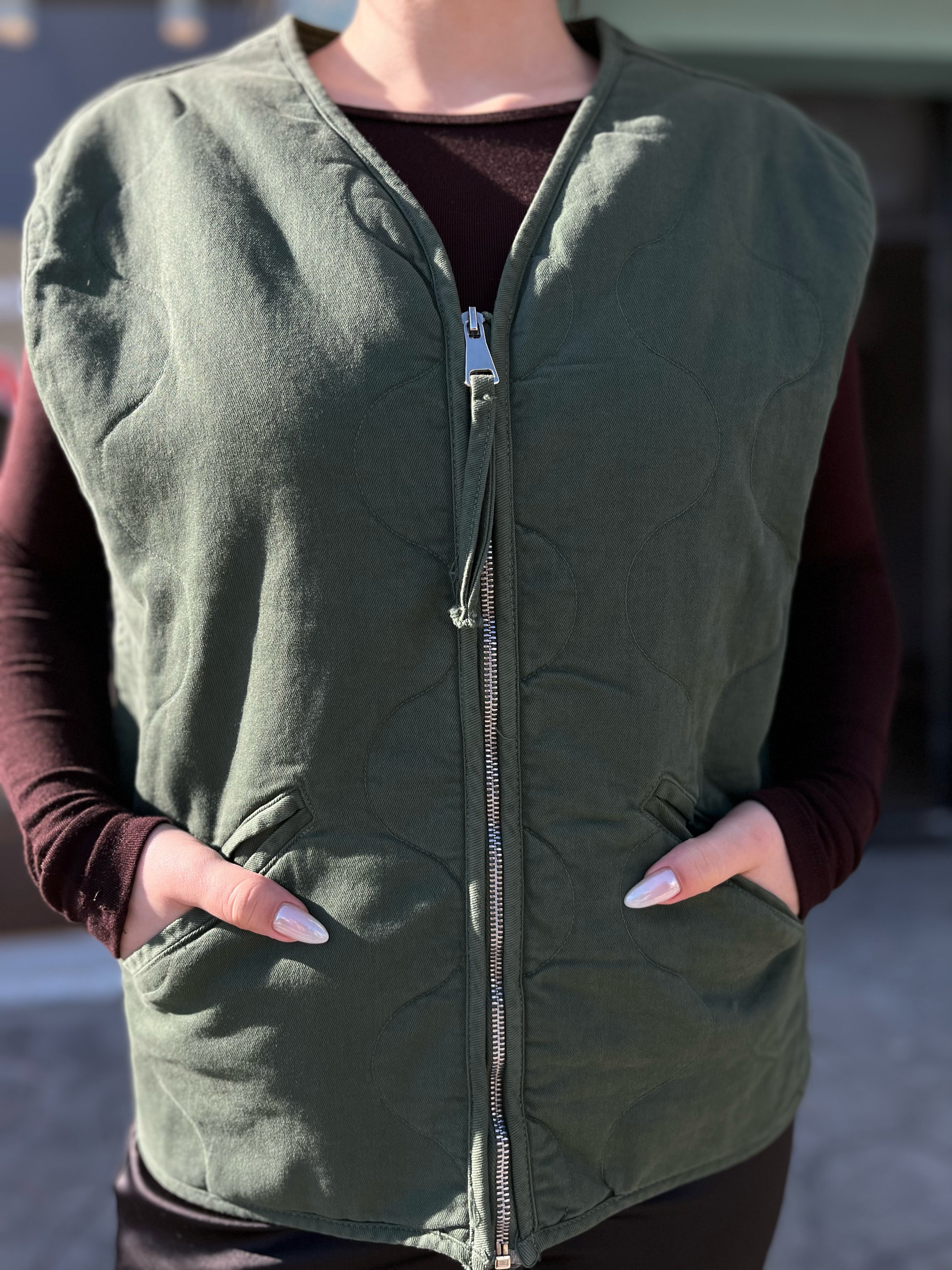 Yeşil Oversize Yelek