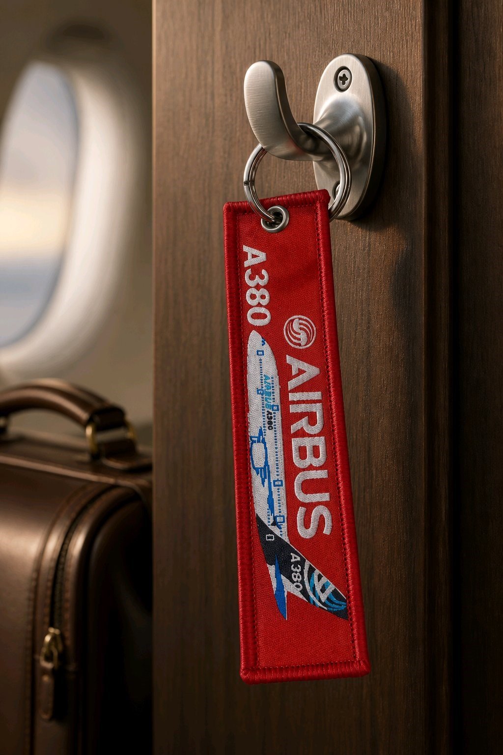 A380 Baskılı Bez Anahtarlık