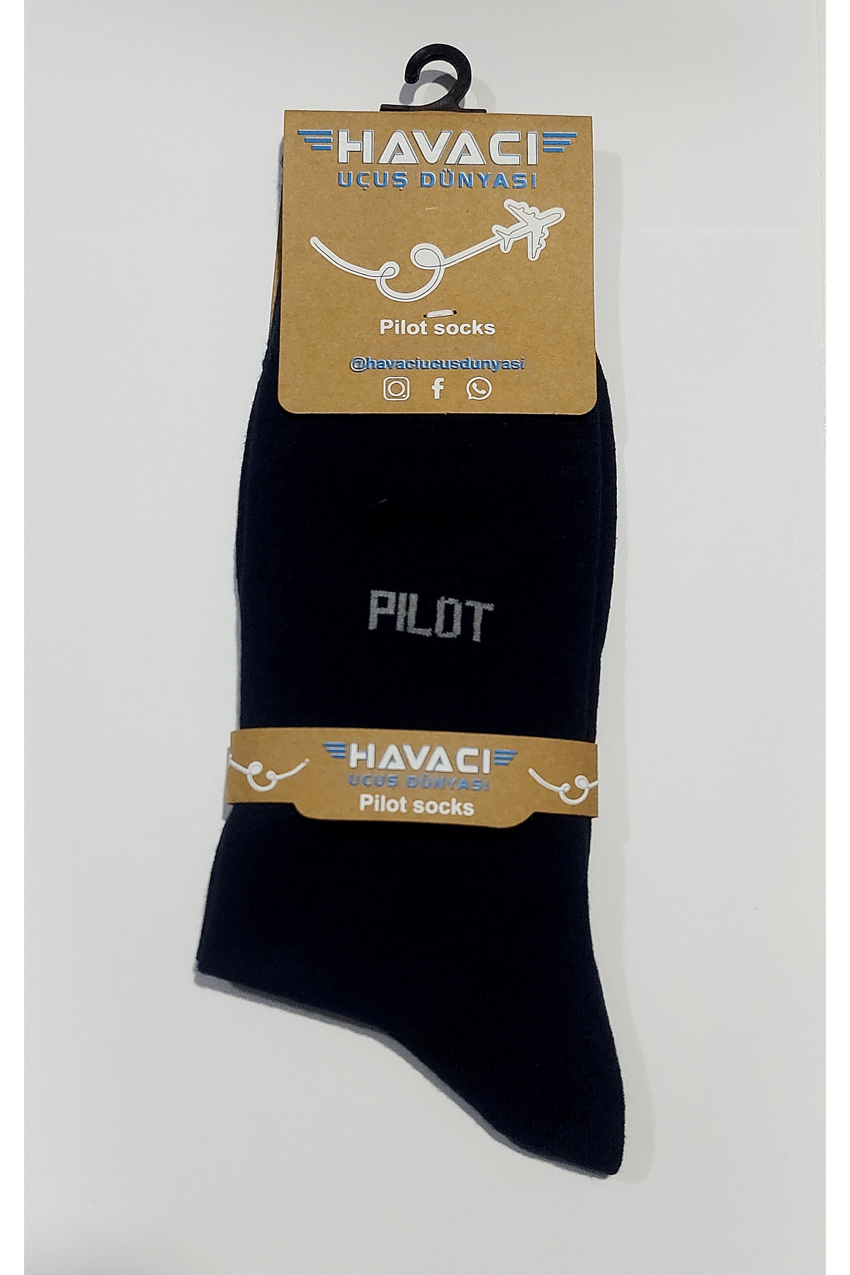 Pilot Nakışlı Bambu Çorap