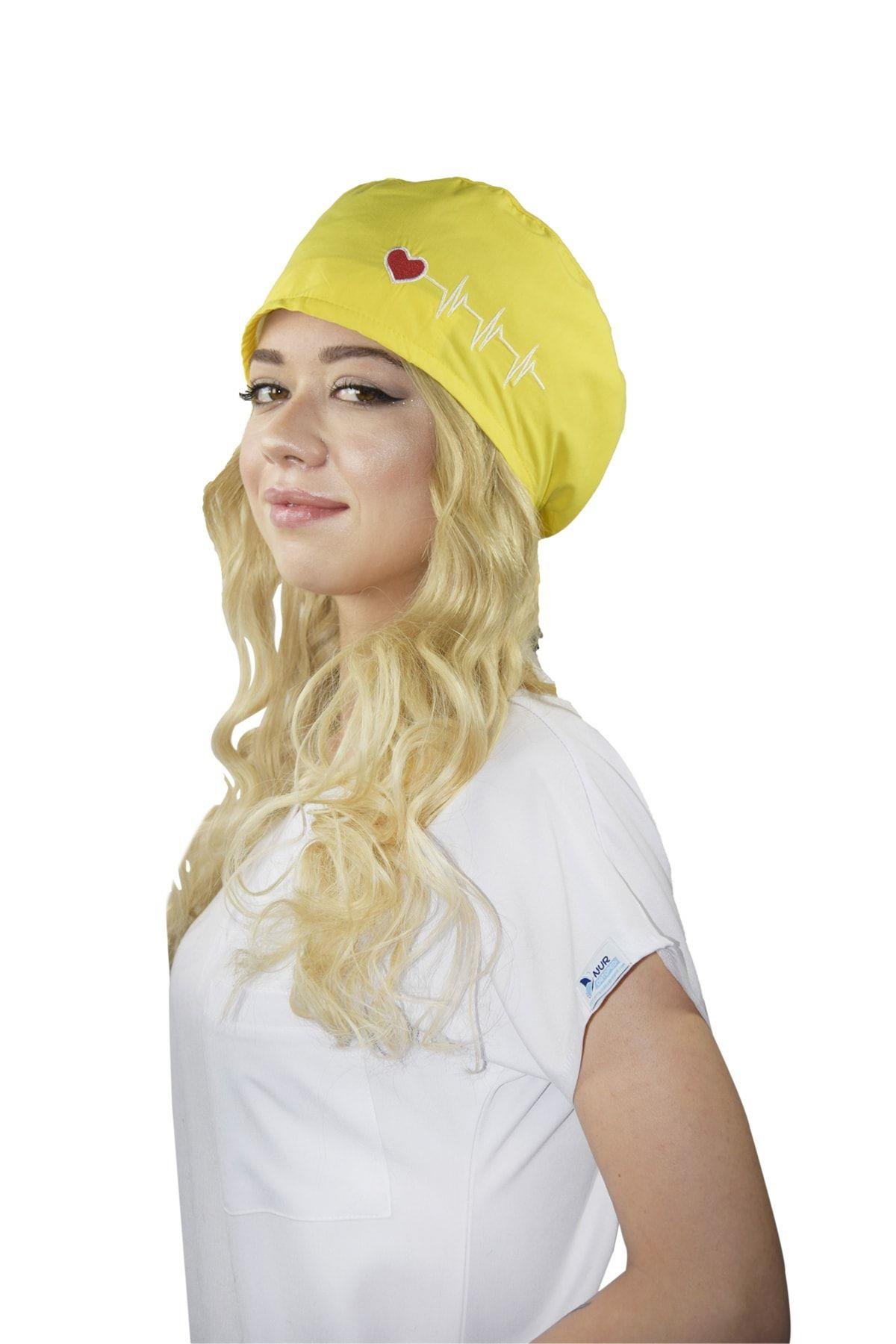 Sarı Renk Kalp Ritimli Doktor Hemşire Hastane Medikal Cerrahi Bone-Nur Ortopedi