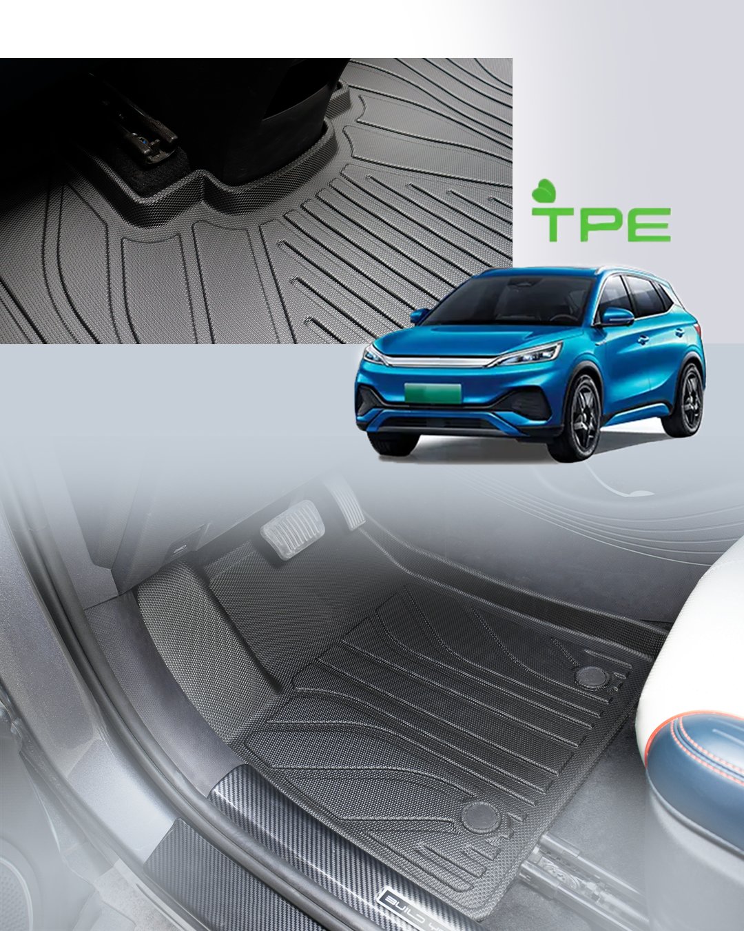 BYD Atto 3 TPE Oto Havuzlu Paspas Takımı