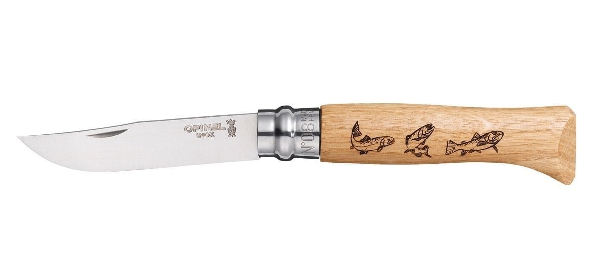 OPINEL INOX MESE ISLEMELI 8 NO CAKI (001623) BALIK İŞLEMELİ 