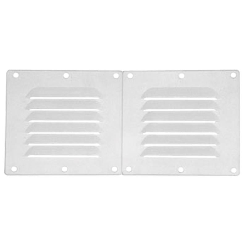 Vent. Shaft Grilles Cover, Double,258x118x6,5mm, Black