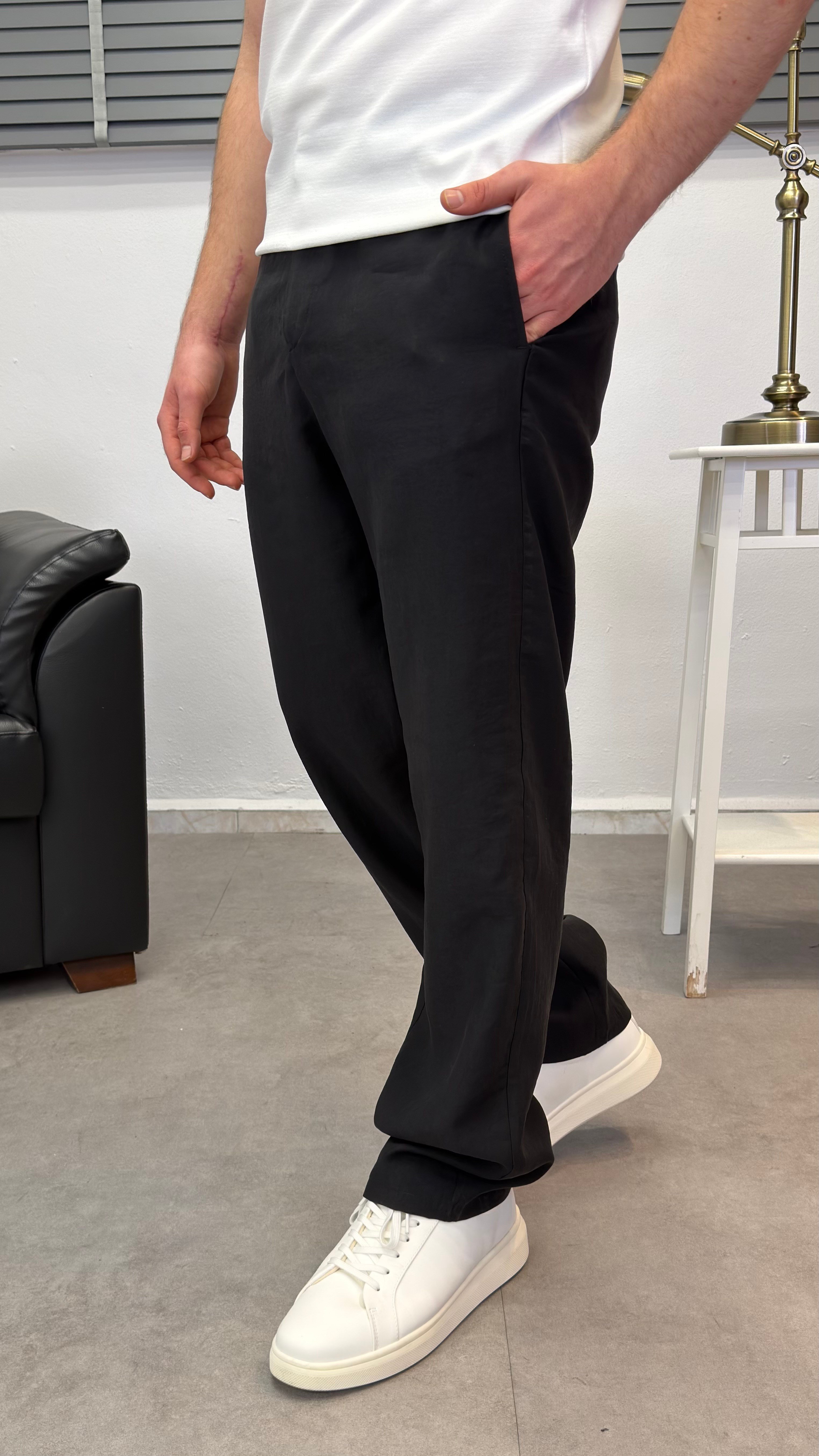 PARAŞÜT KUMAŞ BAGGY SİYAH
