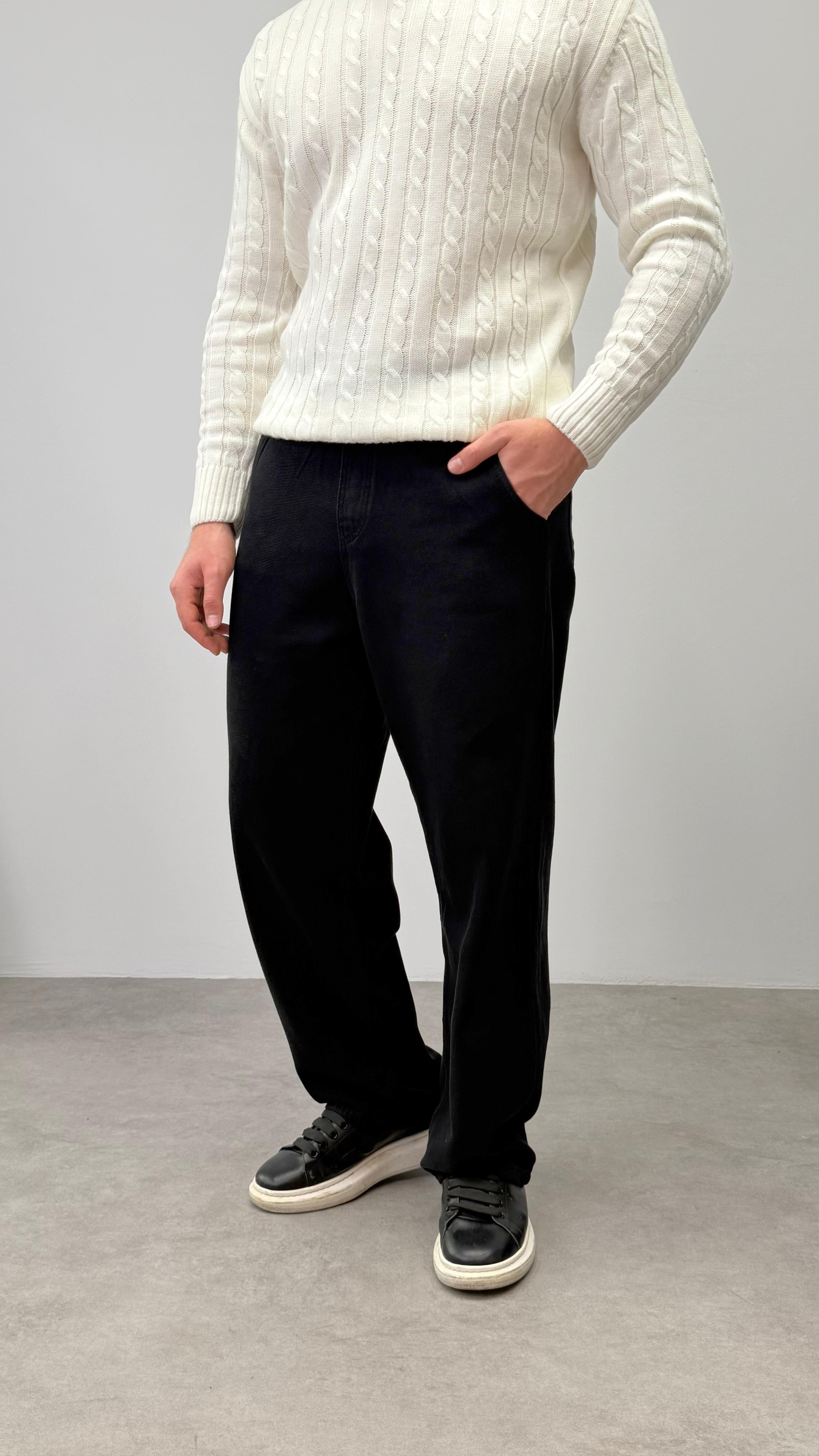 RELAXED BAGG PANTOLON SİYAH