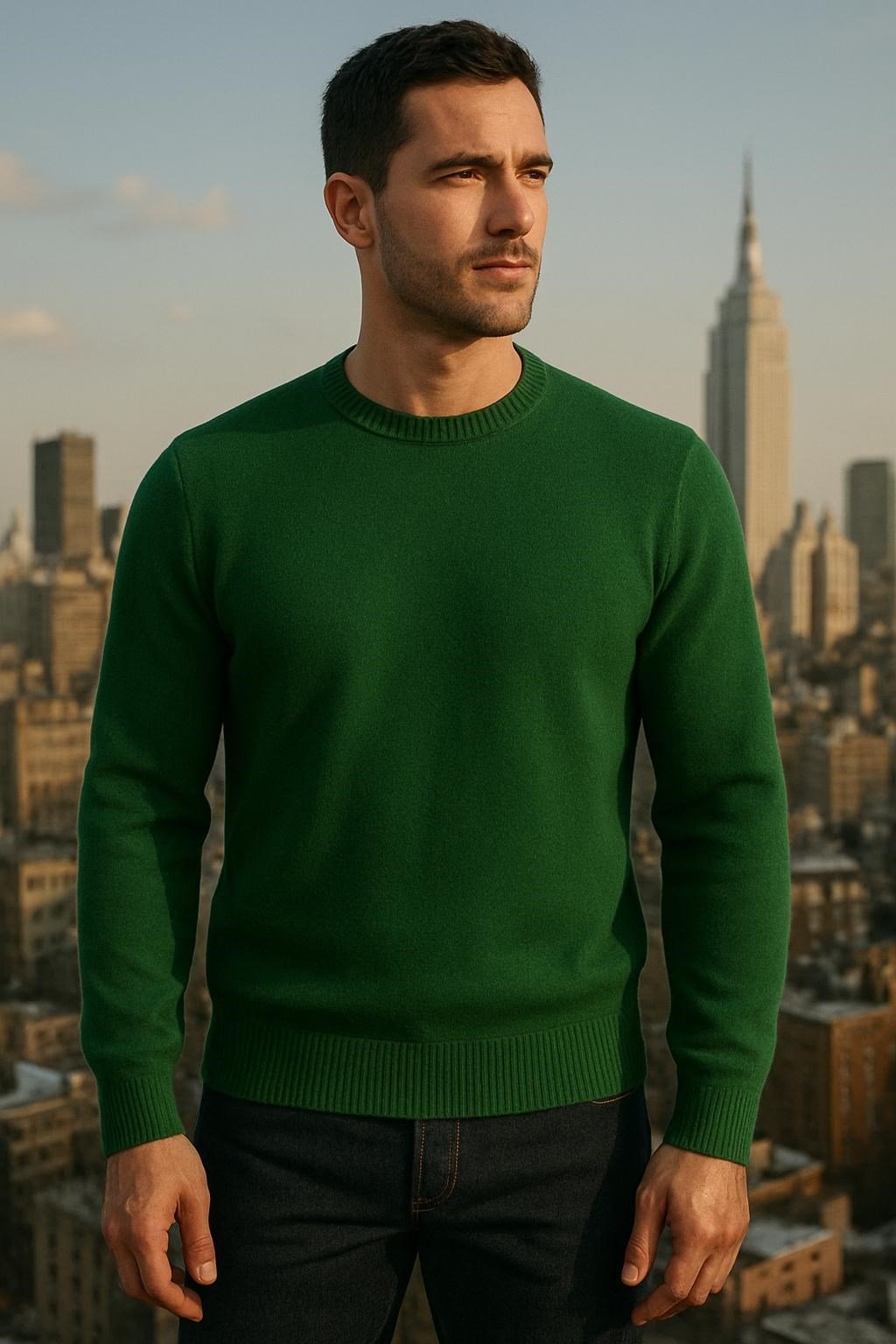 Bisiklet Yaka Yumuşak Dokulu Kumaş Regular Fit Sweatshirt