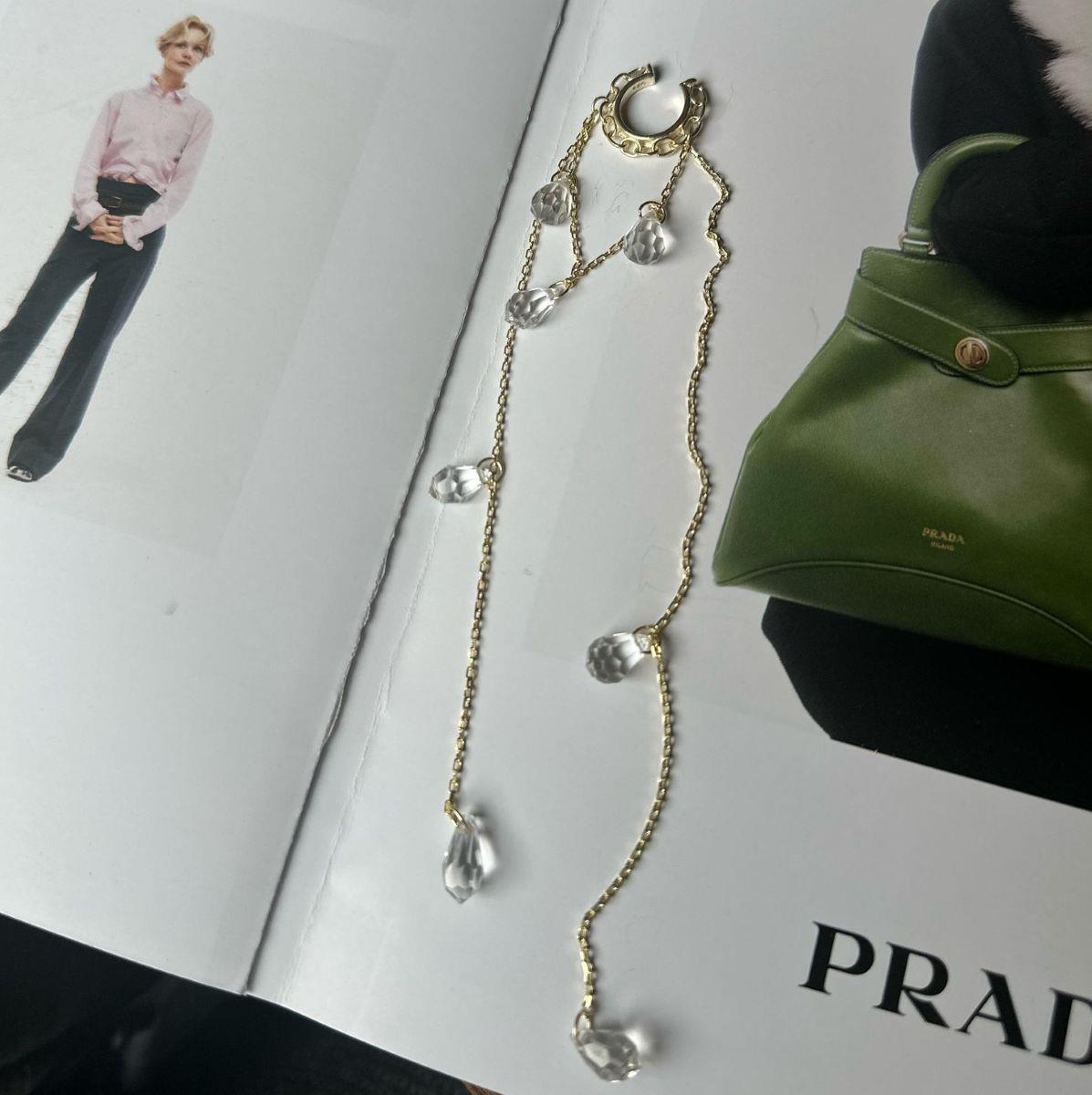 CHAİN KRİSTAL EARCUFF
