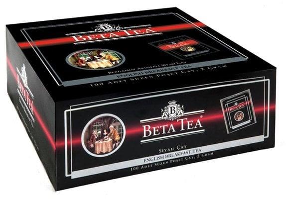 Beta English Breakfast Bardak Poşet 100 Adet (Seylan Çayı - Ceylon Tea) (Earl Grey - Bergamot - Tomurcuk Çayı)