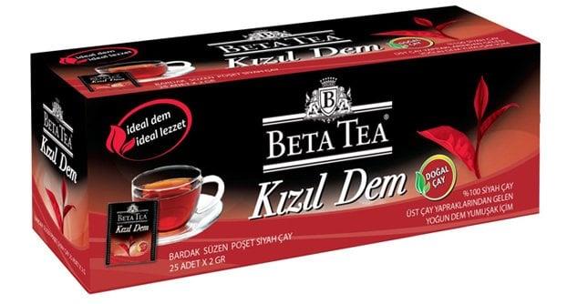 Beta Kızıl Dem Türk Çayı Bardak Poşet 25 Adet